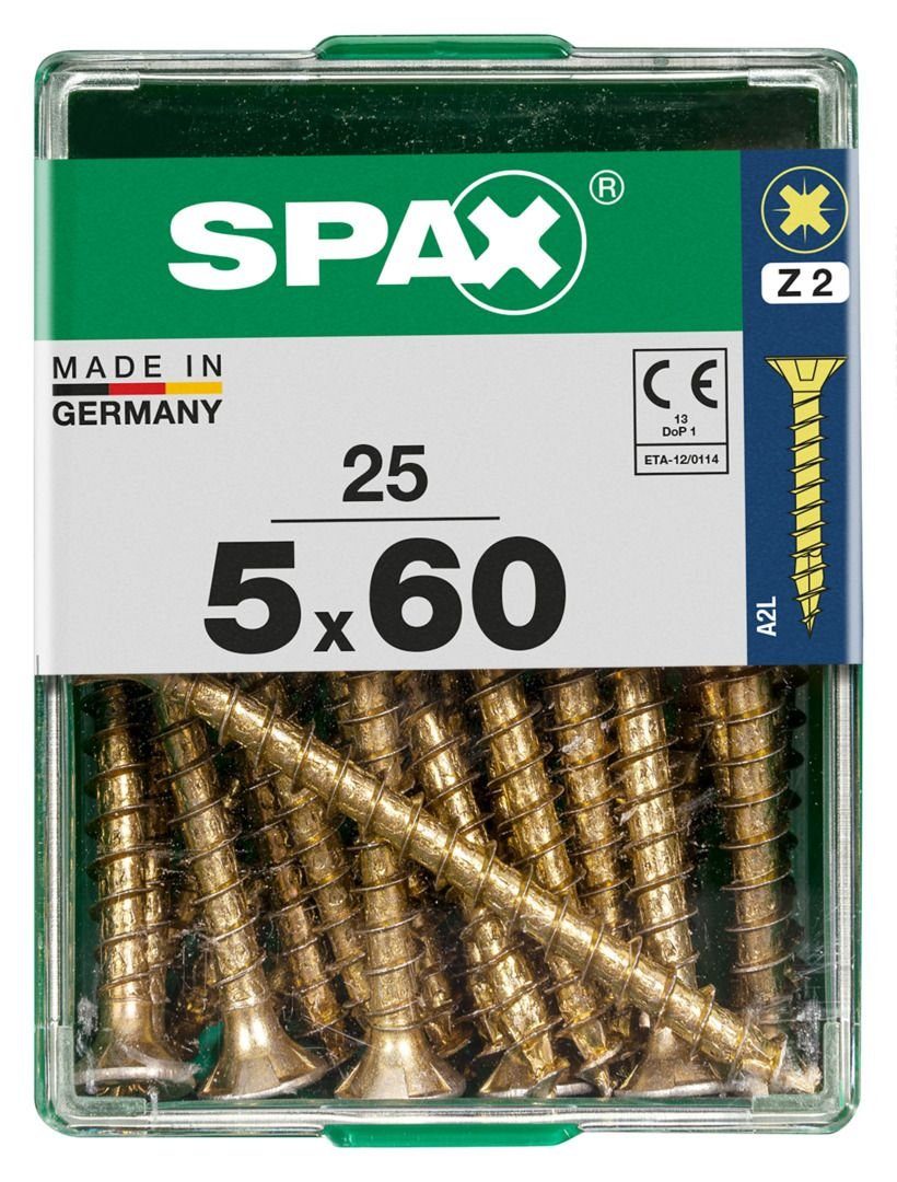 SPAX Holzbauschraube Spax Universalschrauben 5.0 Stk. 2 60 PZ x - 25 mm