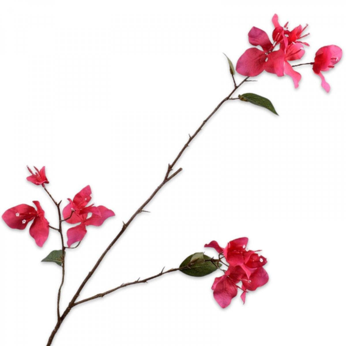 Künstliche Zimmerpflanze Seidenblume Bougainvillea Zweig Pink (93cm), SILK-KA