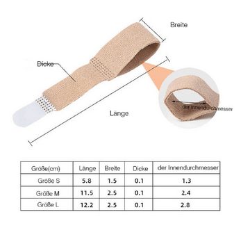 COOL-i ® Hallux-Bandage, 10 Zehenbänder, Schienenbandage & Fingerschutz für Zehenkorrektur