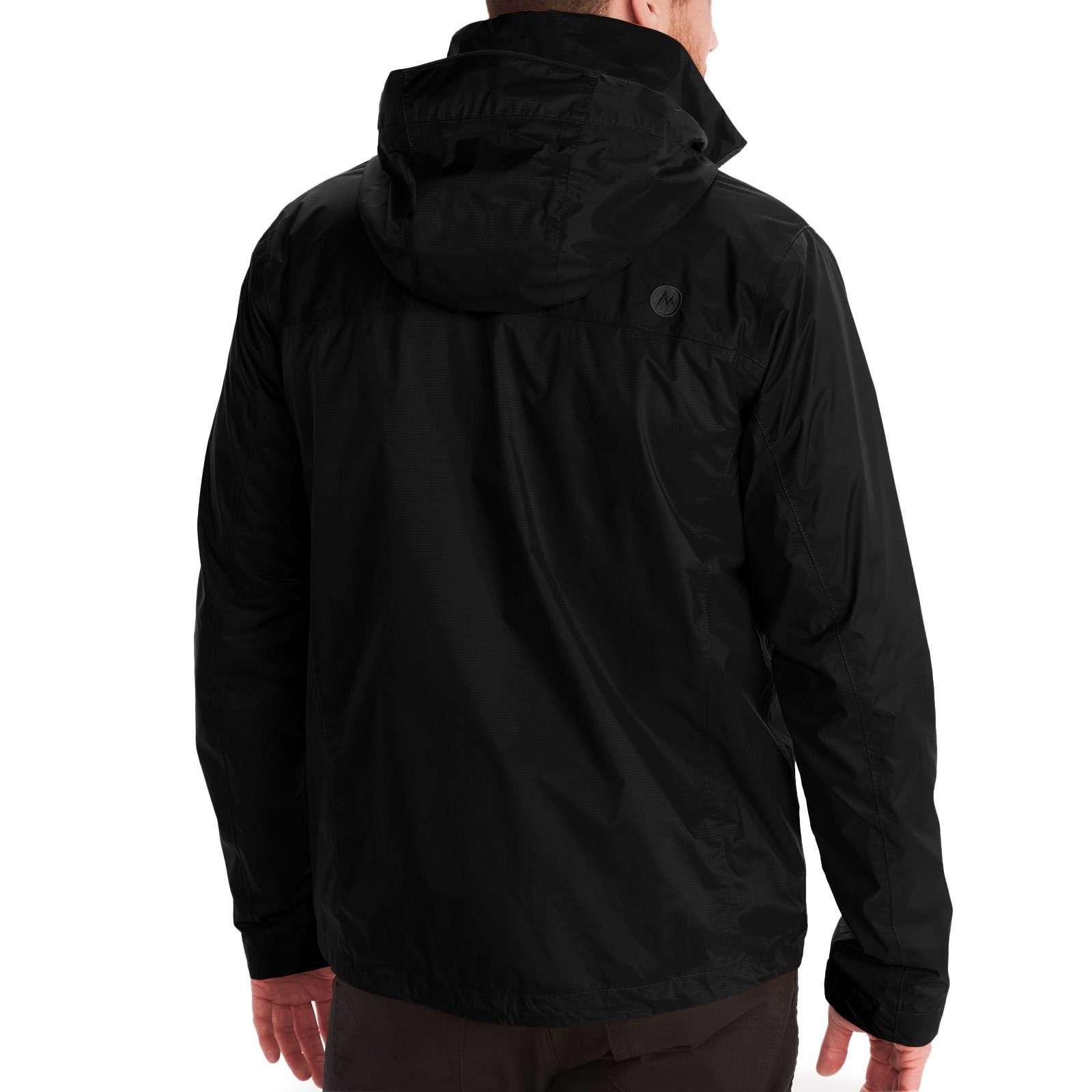 001 Unterarmreißverschlüssen Marmot mit black Outdoorjacke PreCip® Eco Jacket