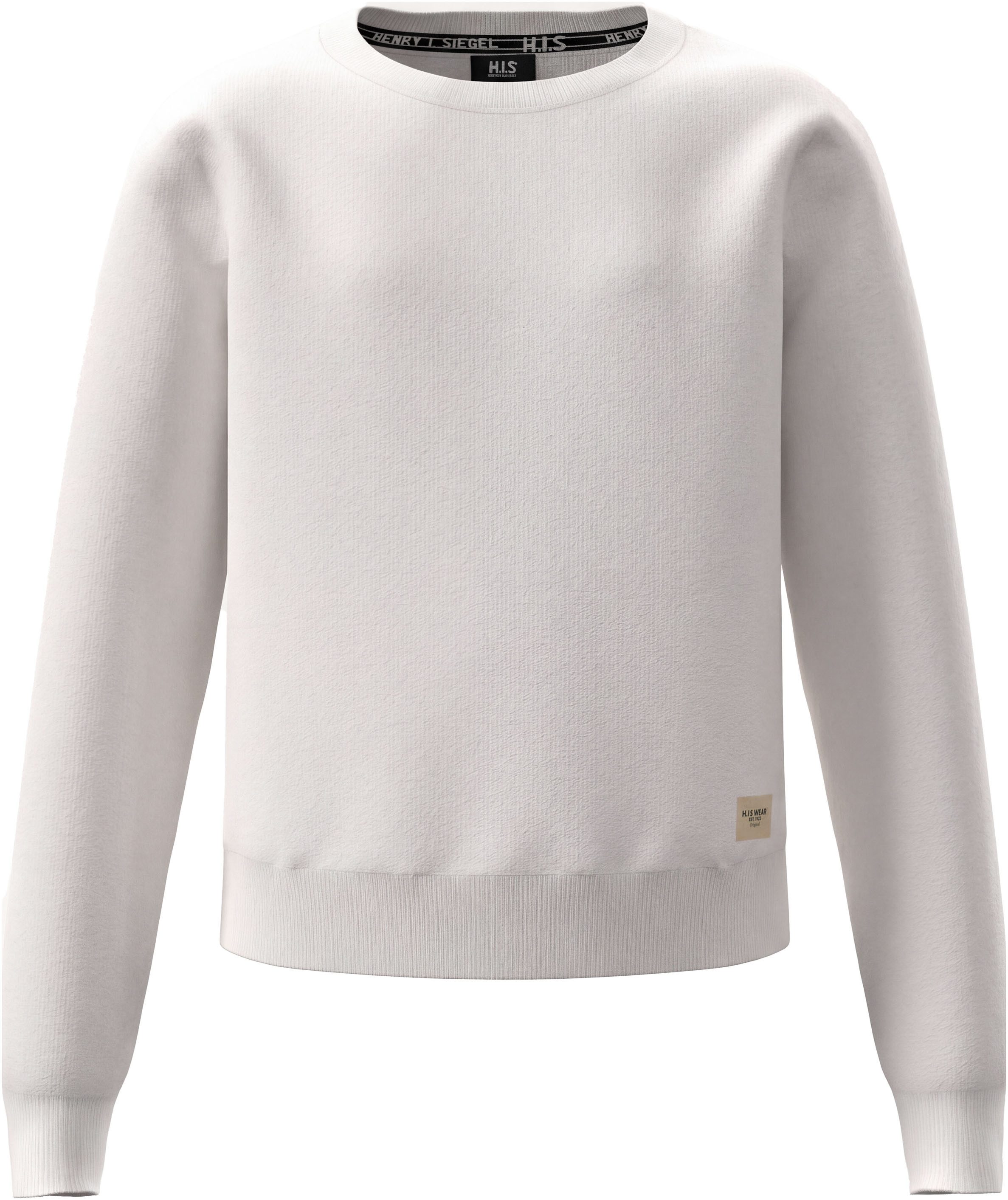 H.I.S Sweatshirt 2er Pack Shirts, kurze Form (Packung, 2) Langarm