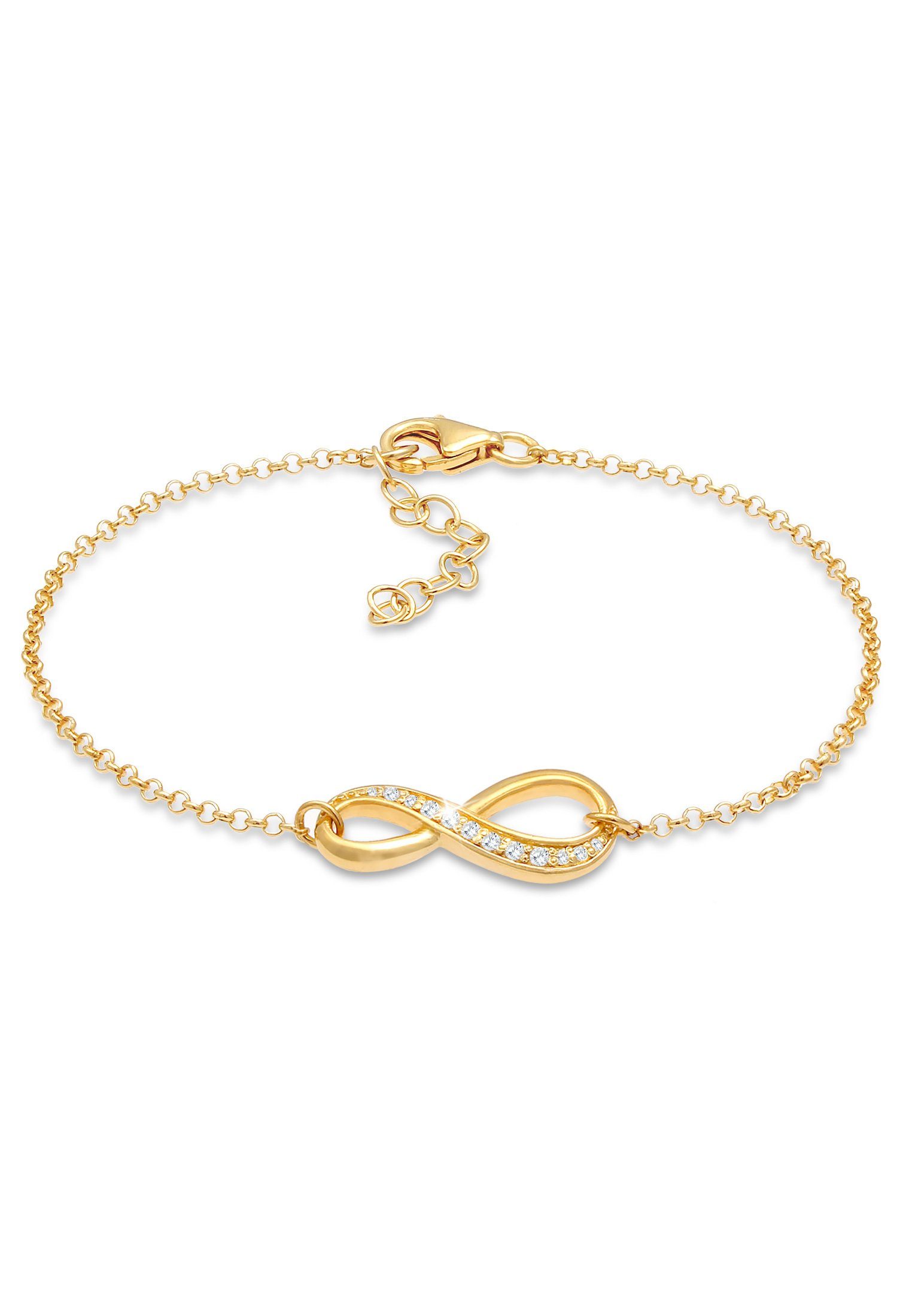 Elli Armband / 925 Zirkonia Silber, Unendlichkeit Gold Infinity Infinity
