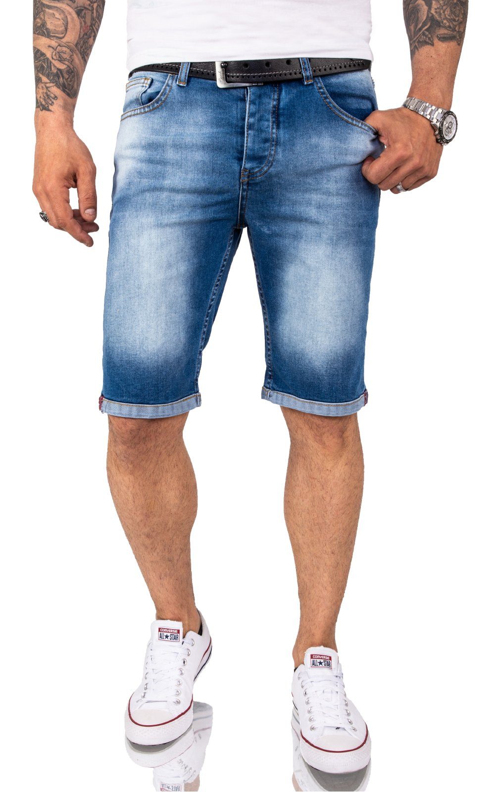 Rock Creek Jeansshorts Herren Shorts Denim Blau RC-2208 günstig online kaufen