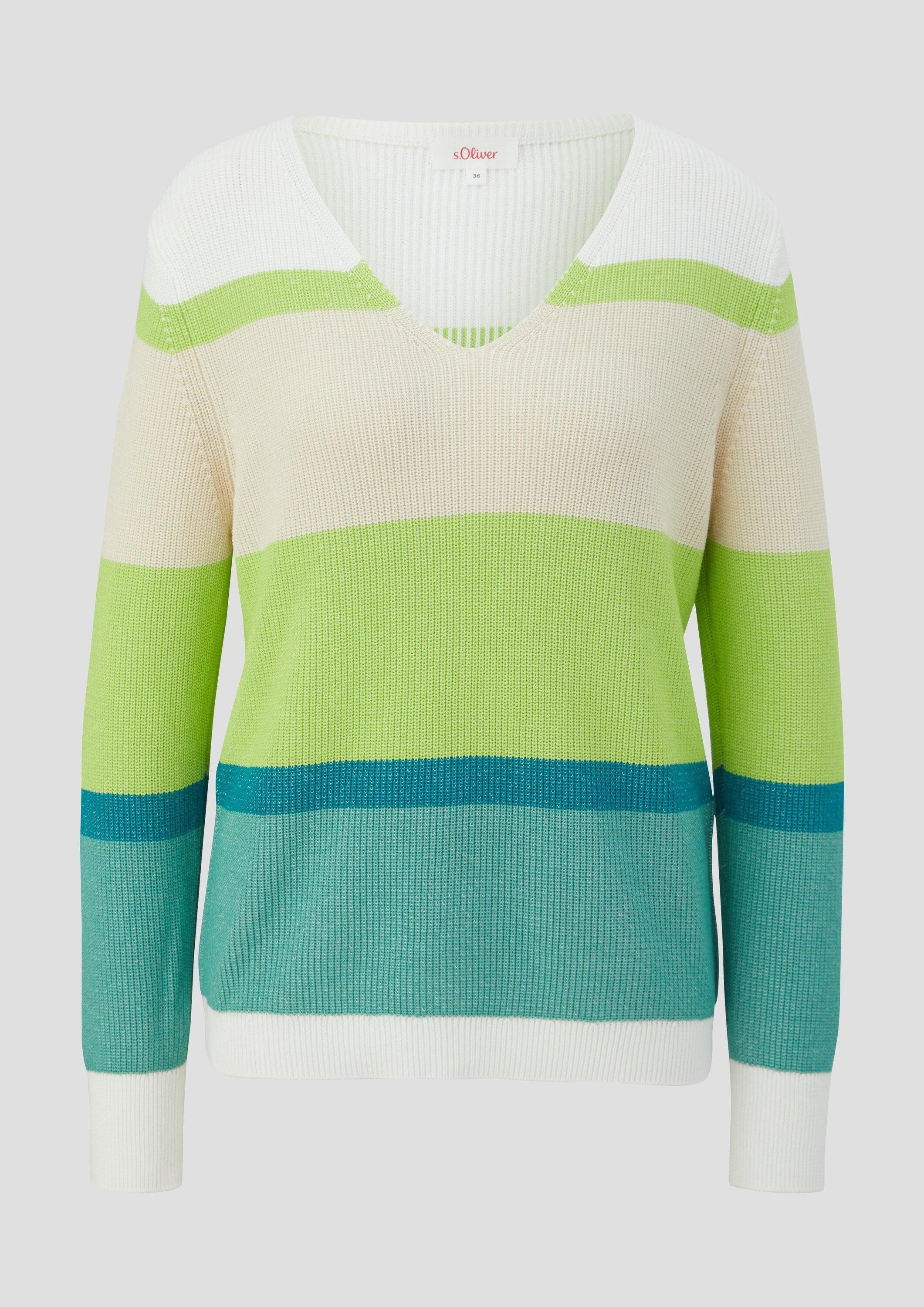 s.Oliver Longpullover Strickpullover Strickpullover aus Viskosemix