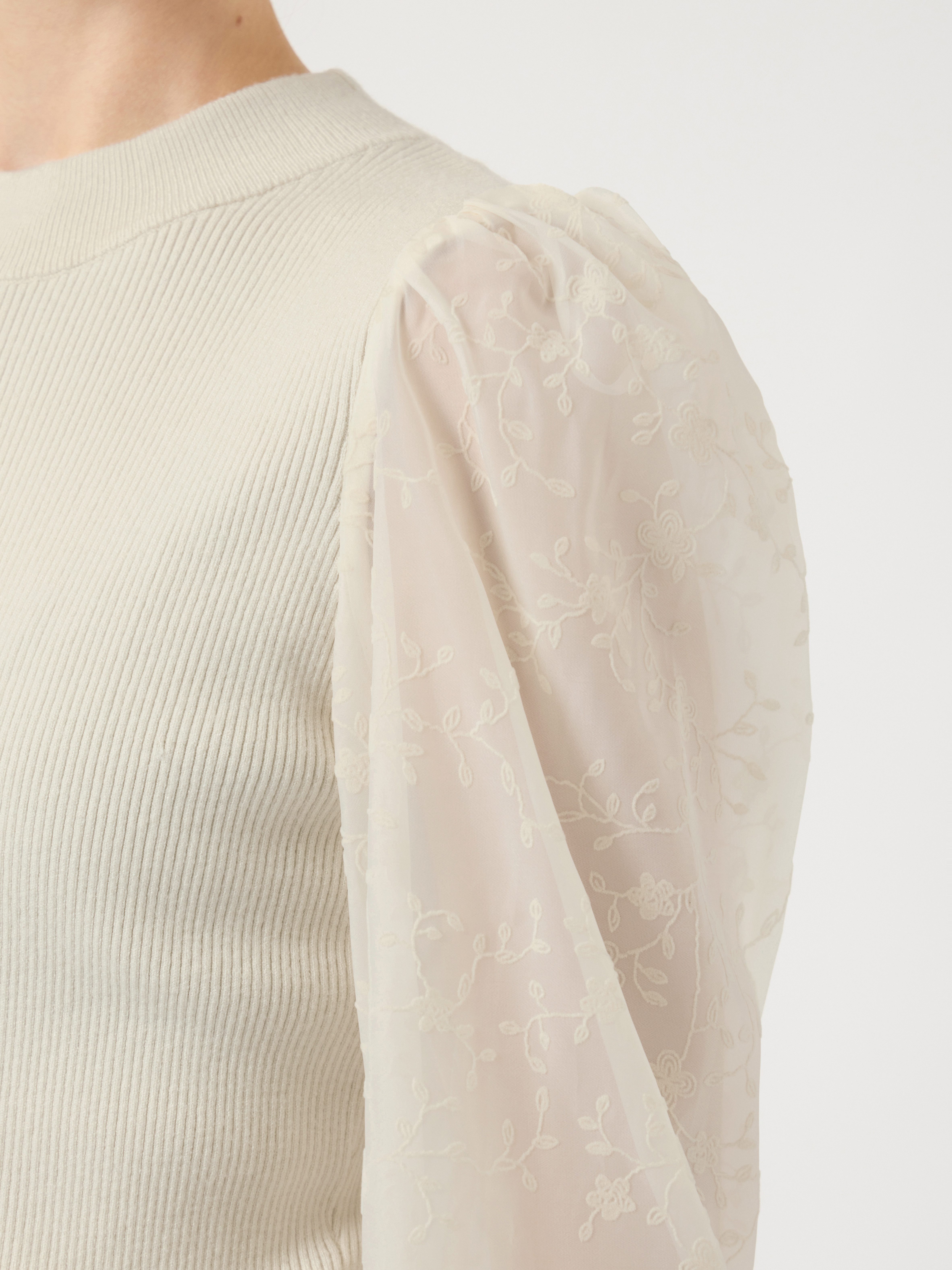 Y.A.S Rundhalspullover YASDOTME LS KNIT PULLOVER S. NOOS