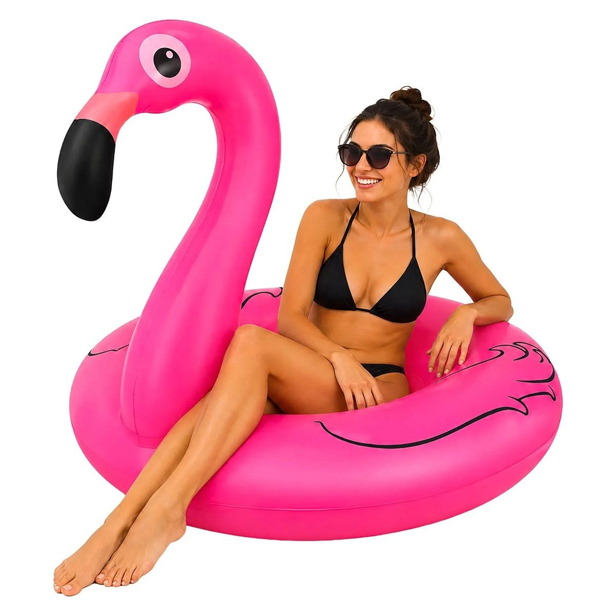 Wisam Schwimmring Aufblasbares Rad - Flamingo 102cm Trizand (1-tlg)