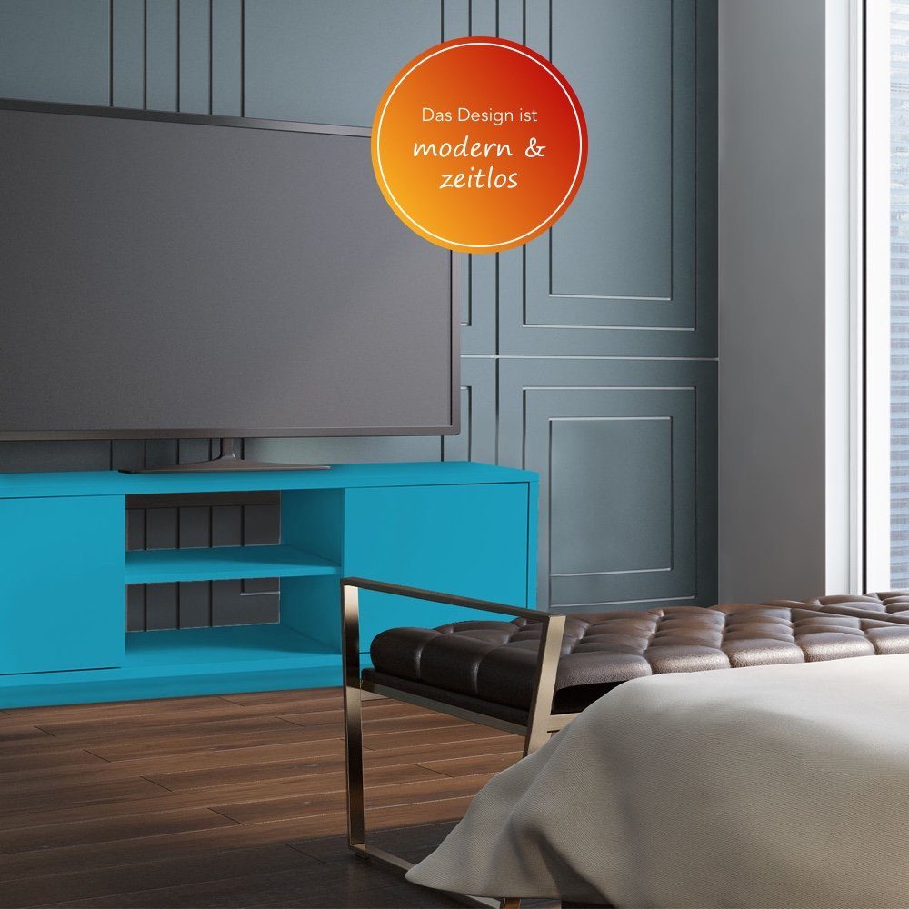 Aileenstore Lowboard Eyecatcher, Breite 140 cm, HiFi Kommode
