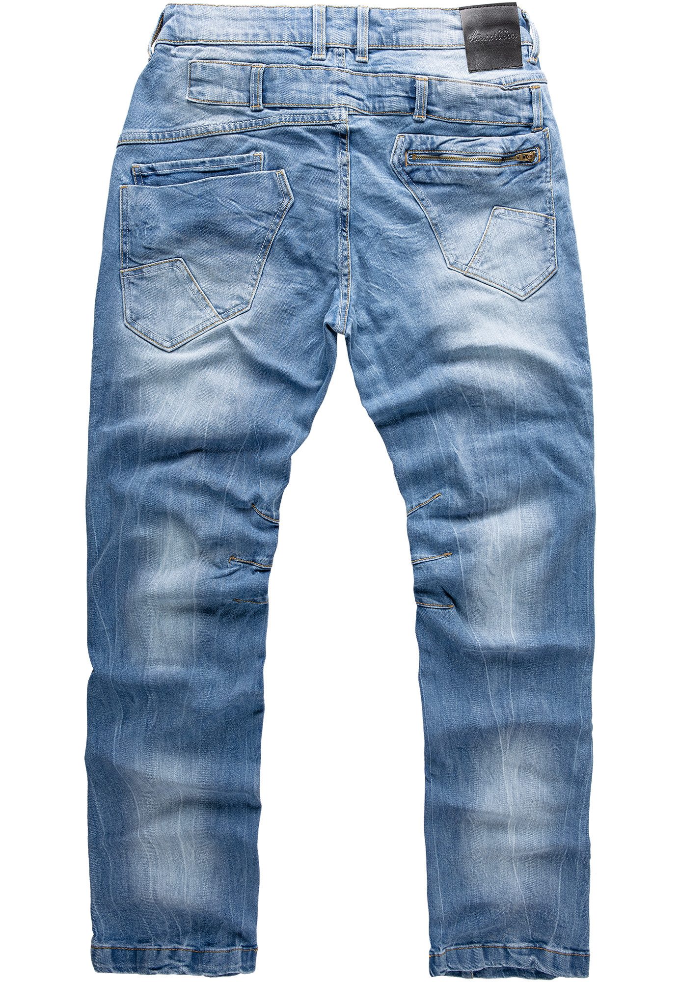 Amaci&Sons Stretch-Jeans KAUAI Regular Slim Jeans Herren Regular Slim Denim Design Hose