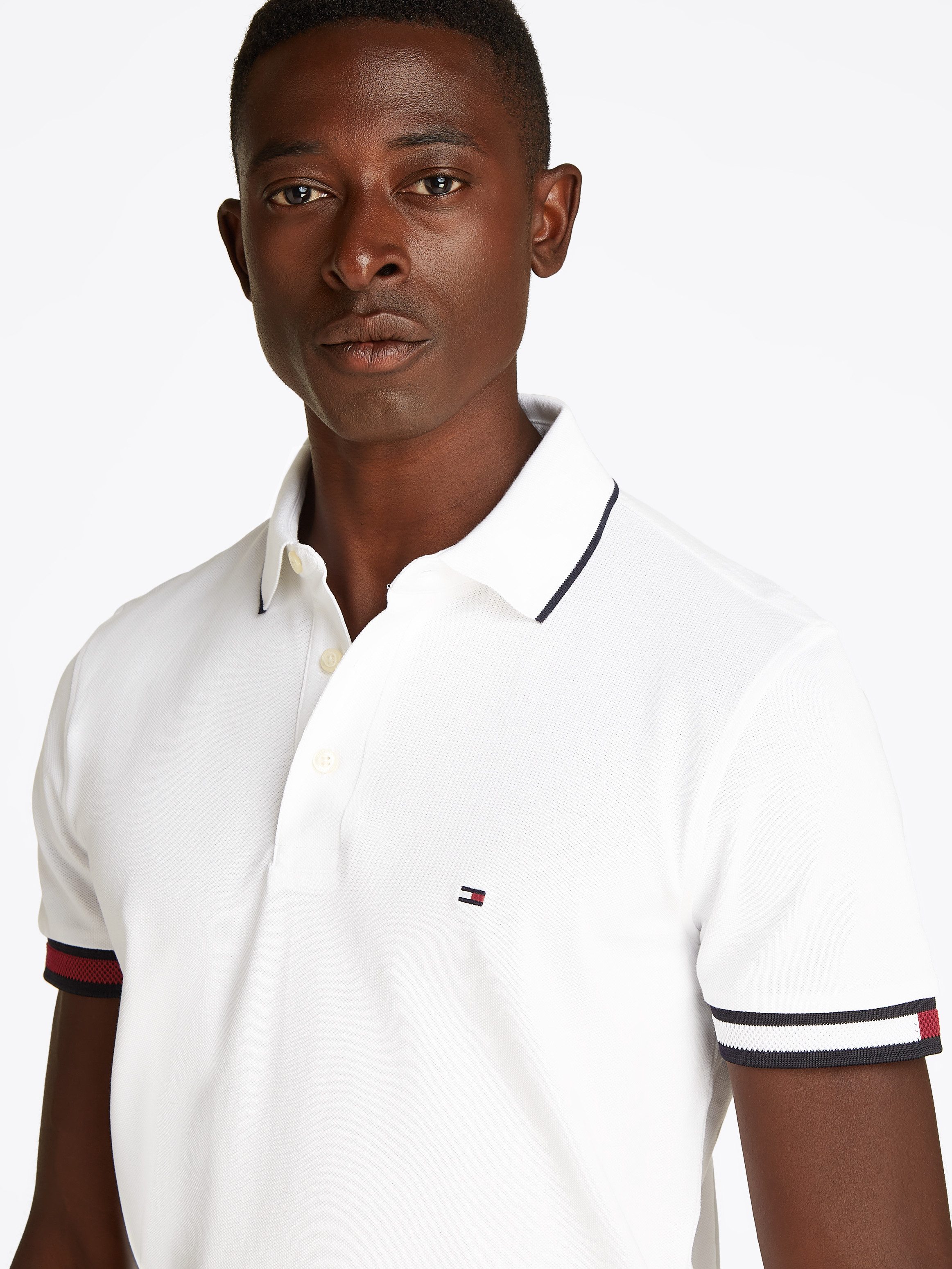 Tommy Hilfiger Poloshirt FLAG CUFF SLIM günstig online kaufen