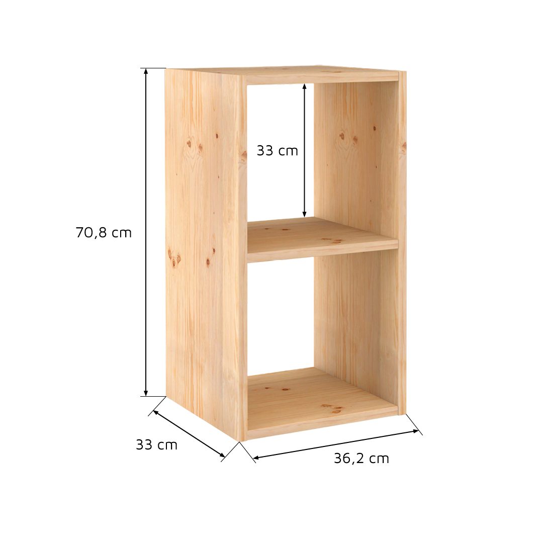 Astigarraga Kit Line Standregal Vollholz-Würfelregal - günstig online kaufen