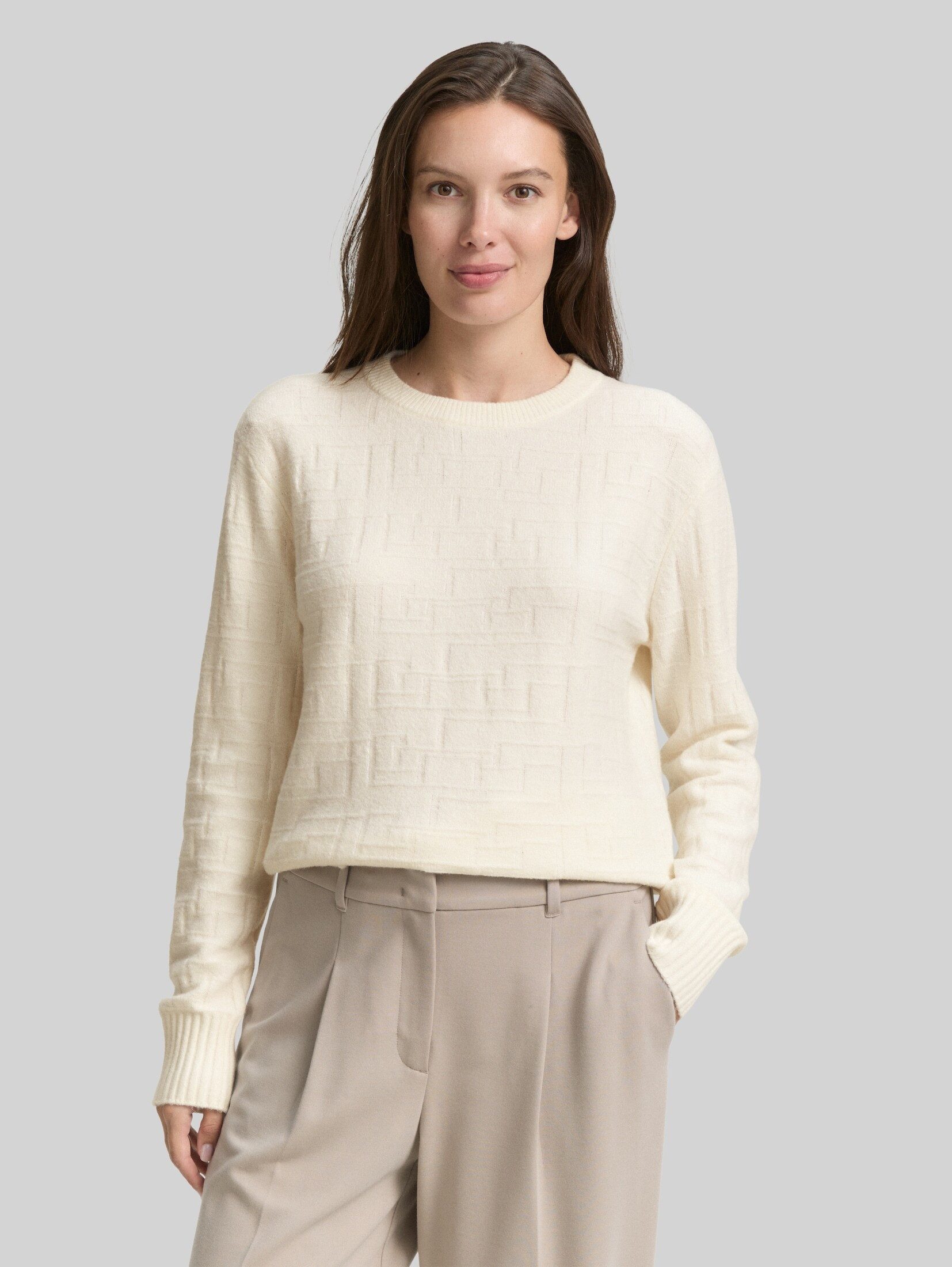 TOM TAILOR Strickpullover Pullover & Strickjacken Loose Fit Strickpullover mit Muster