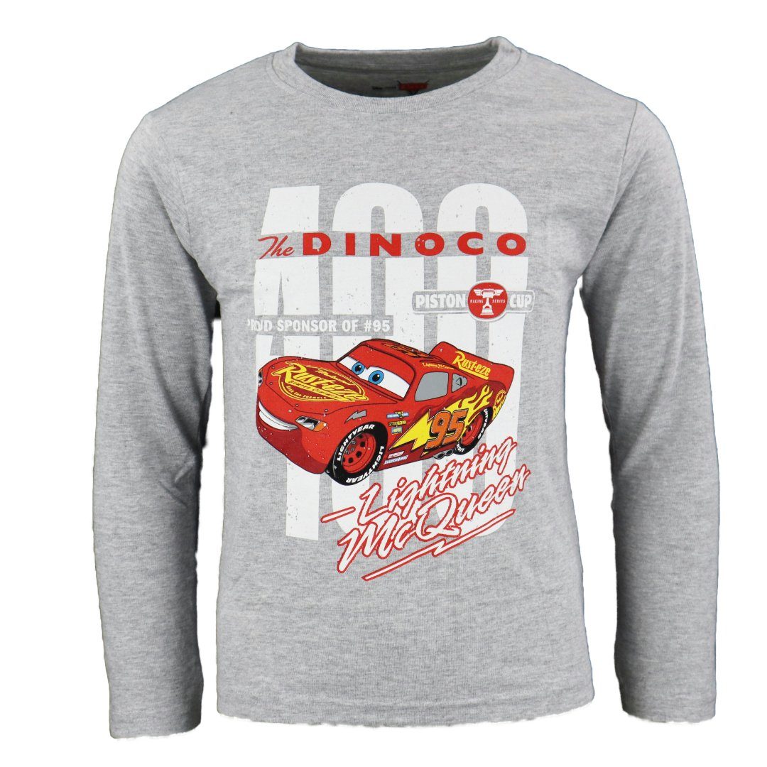 Disney Langarmshirt Disney Cars Lightning McQueen Kinder langarm T-Shirt Gr. 98 bis 128