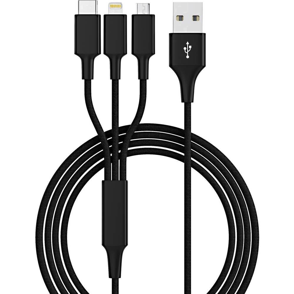 Hama 3in1 Micro-USB-Kabel – Praktisches Ladekabel Für Verschiedene Geräte