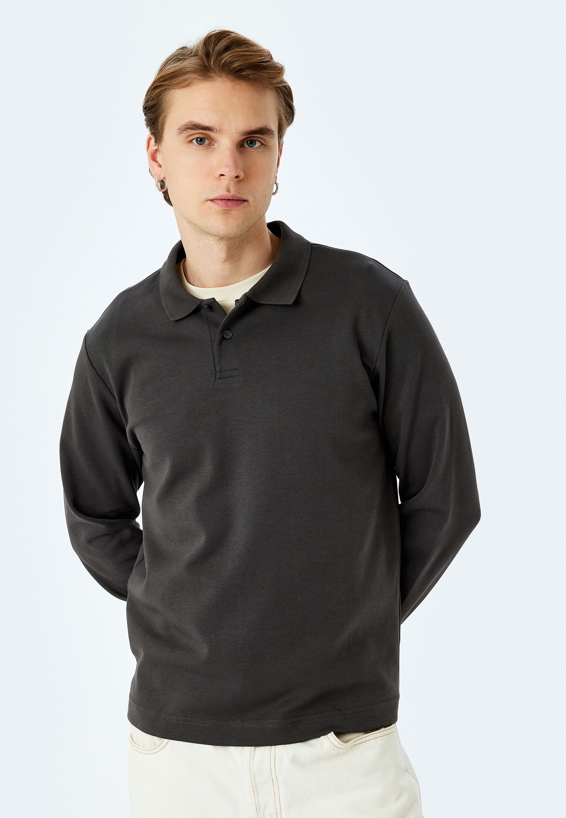 Koton Sweatshirt Polokragen Regular Sweatshirt