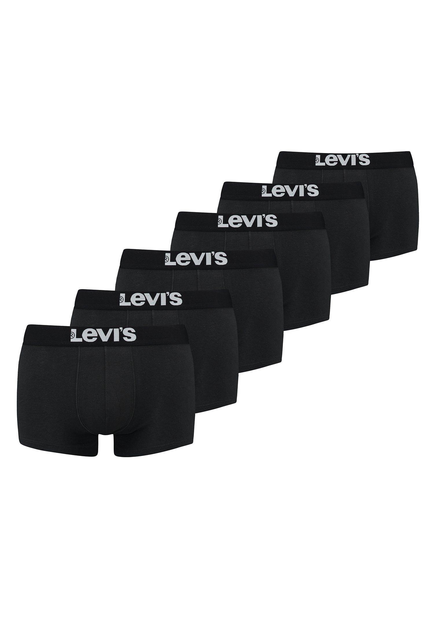 Levi's® Boxershorts Men Solid Basic Trunk 6er Pack (Spar-Pack, 6-St., 6er-P günstig online kaufen