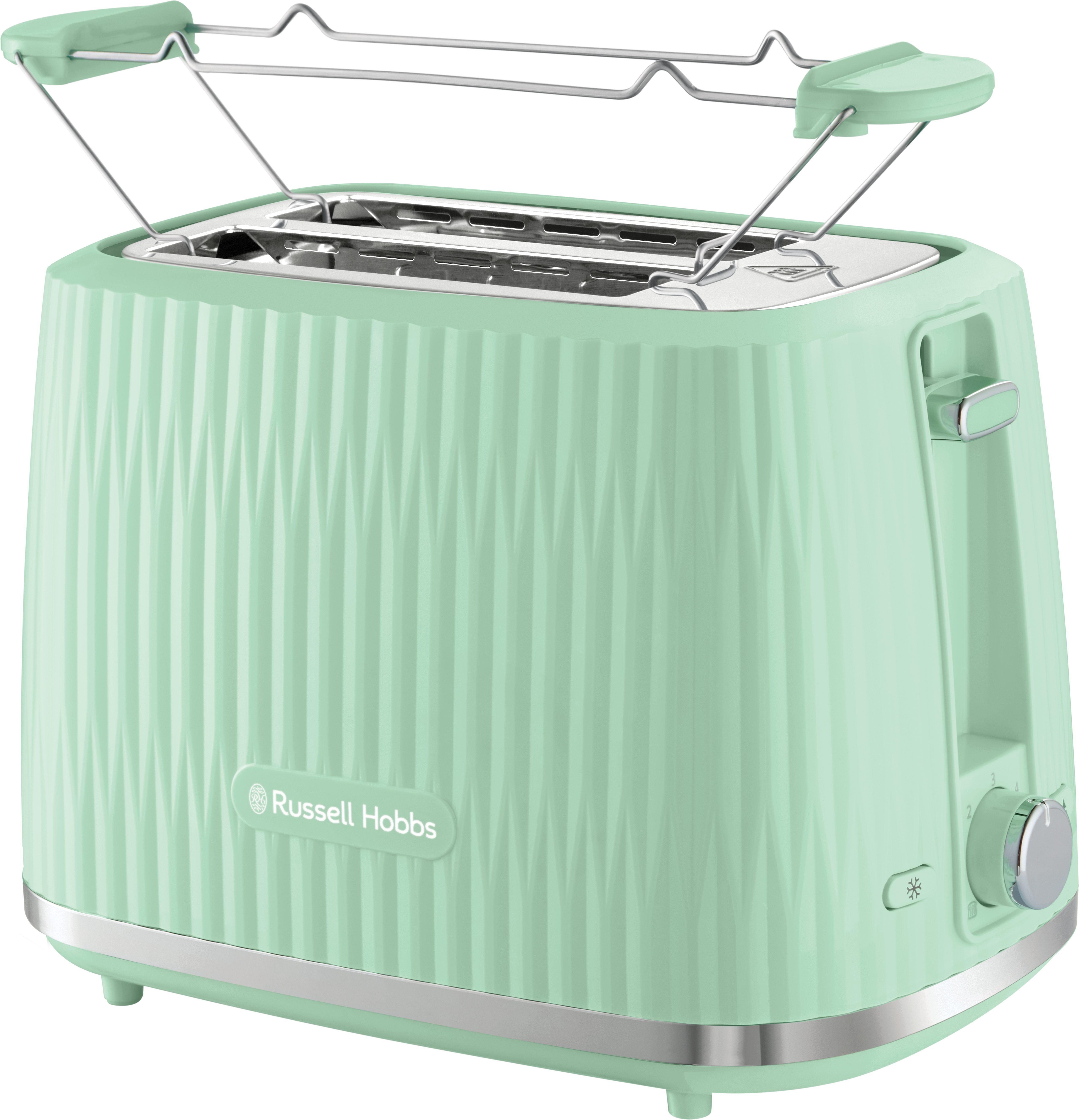 RUSSELL HOBBS Toaster Eden 27374-56 Pistazie, 2 Schlitze, 800 W, 6 Bräunungsstufen, Hebefunktion, Auftau-, Aufwärm- & Stoppfunktion