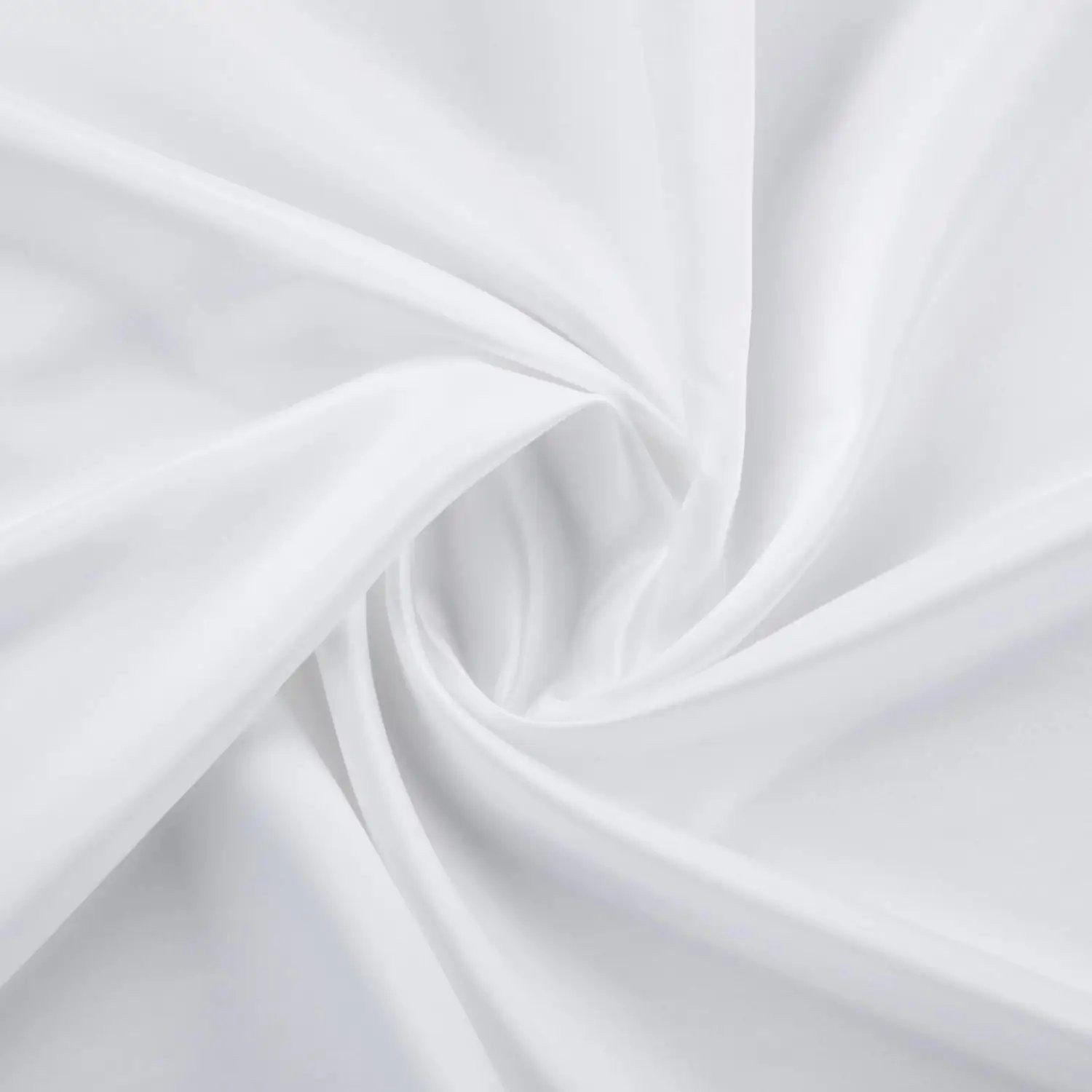 Stofferia Stoff Dekostoff Satin Gloss Weiß, Meterware