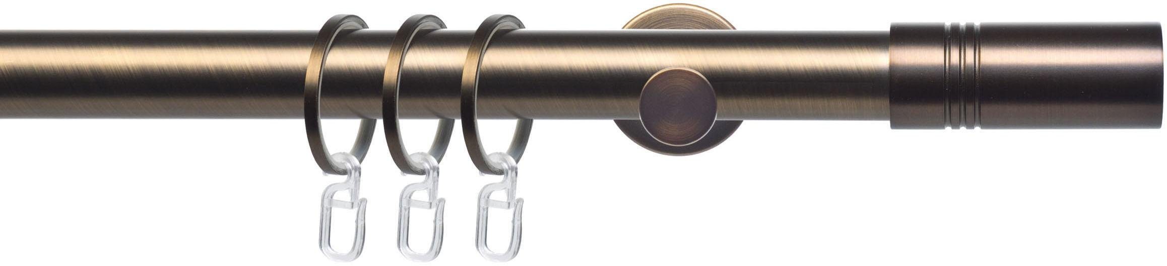 Liedeco Gardinenstange CELZYLIN01SG1L, Ø 25 mm, 1-läufig, Fixmaß, mit Bohren, verschraubt, Metall, 1-läufig im Fixmaß Ø 25 mm