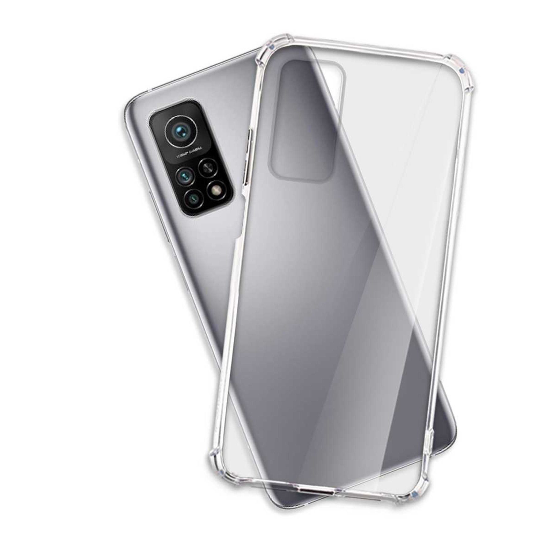 mtb more energy Smartphone-Hülle Clear Armor Case für Xiaomi Mi 10T (Pro) 5G, Transparente TPU Schutzhülle Case Backcover mit Anti-Shock Verstärkung