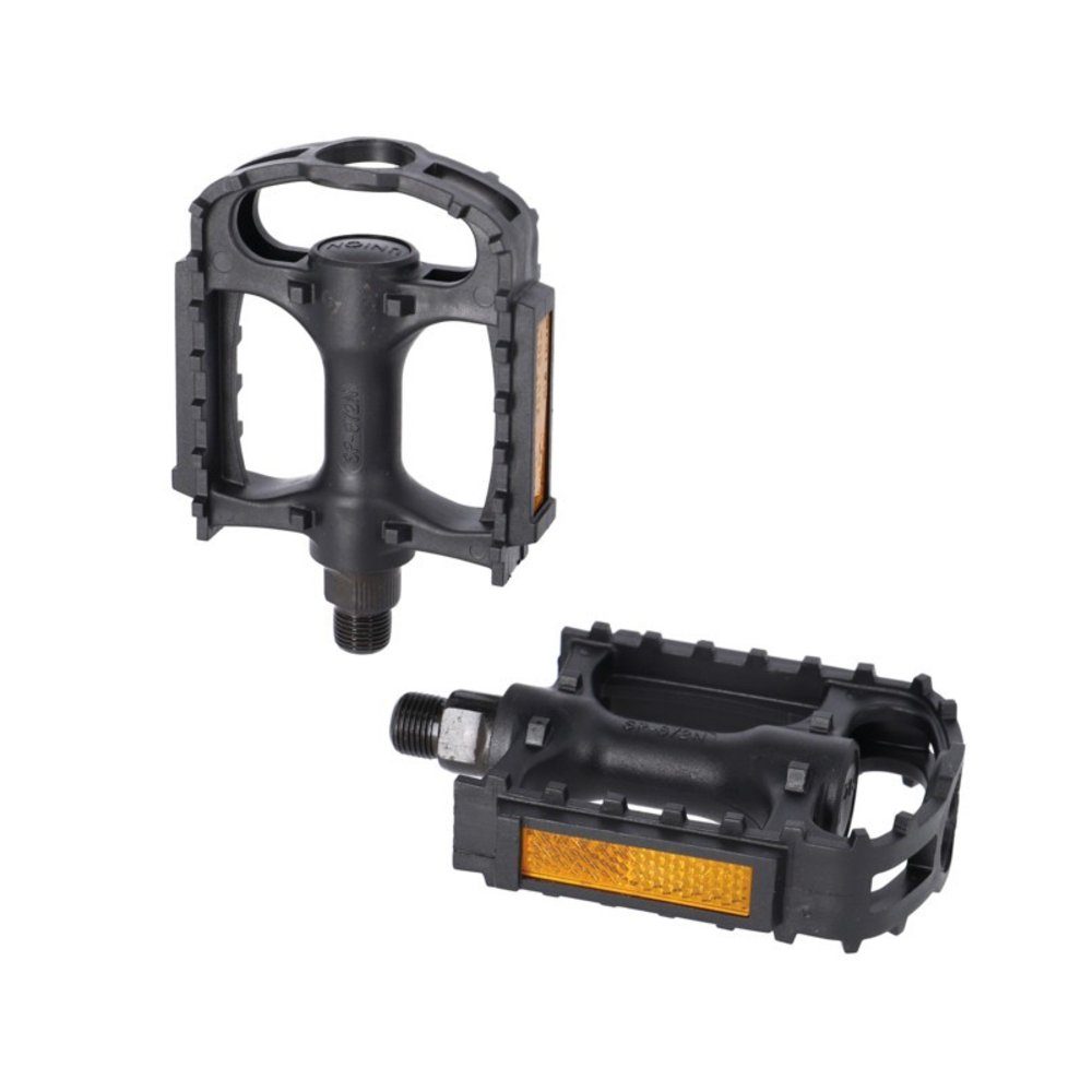 XLC Fahrradpedale Sport Pedal Gummikralle, 9/16" Reflektor