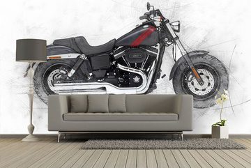 WandbilderXXL Fototapete Motorbike Uno, glatt, Classic Bikes, Vliestapete, hochwertiger Digitaldruck, in verschiedenen Größen