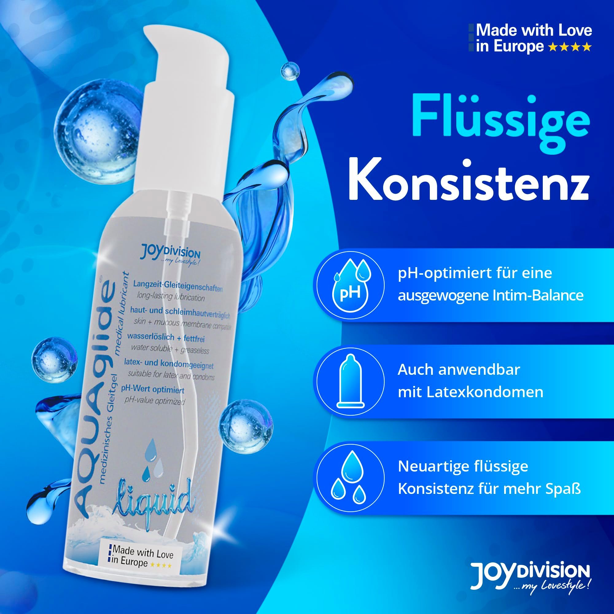 JOYDIVISION Gleitgel JOYDIVISION AQUAglide Liquid, Packung, 1-tlg.