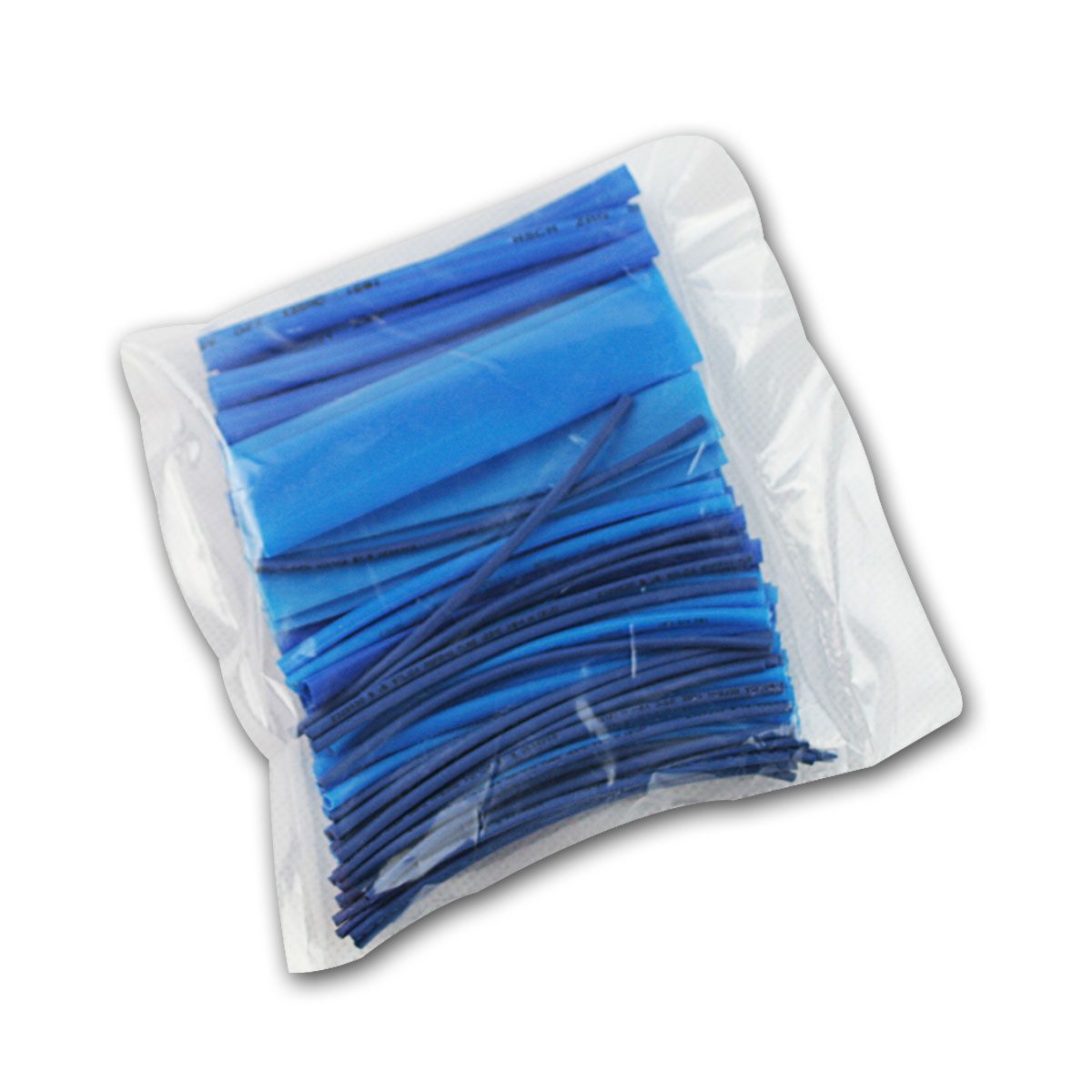 Blanko Schrumpfschlauch Schrumpfschlauch-Sortiment, 100-teilig, blau