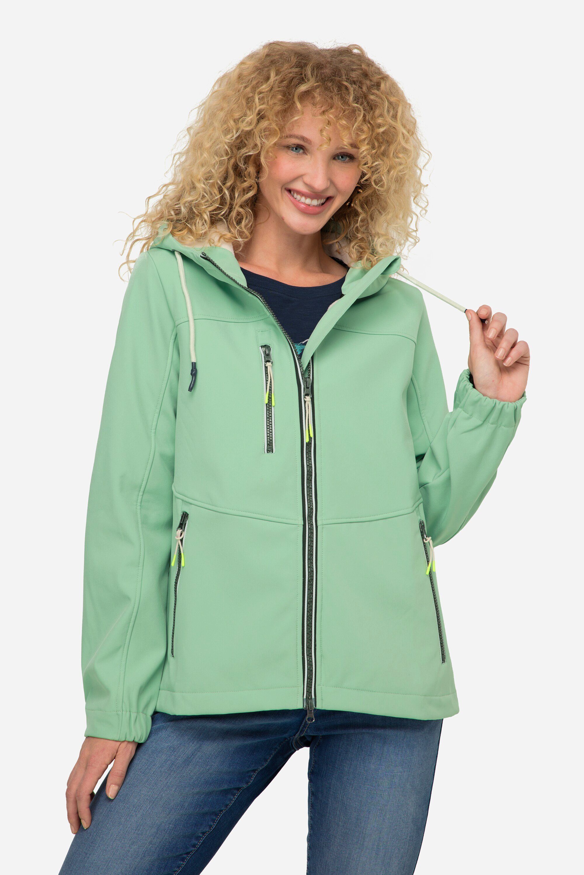 Laurasøn Softshelljacke Softshell-Jacke wasserabweisend Fleece-Innenseite mintgrün