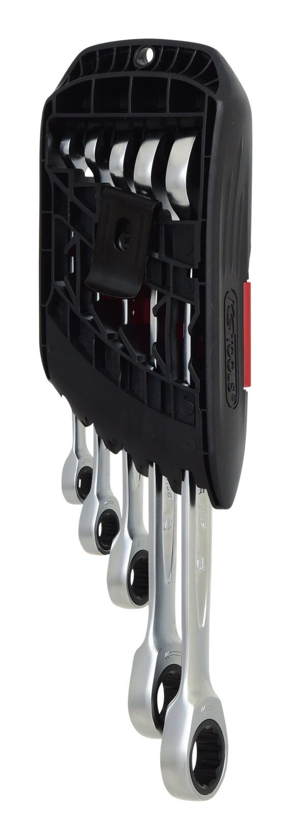 KS Tools Ratschenringschlüssel GEARplus (5 St), DUO Satz mit Maul-Ratschenfunktion, 5-teilig