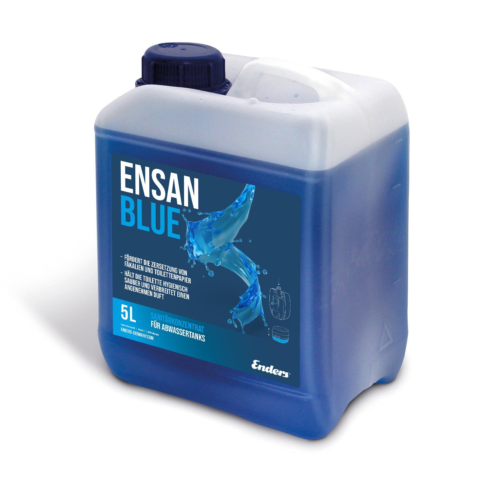 Enders® Campingtoilette Ensan Blue / 5018, Biologisch abbaubar, Kennzeichnungsfrei