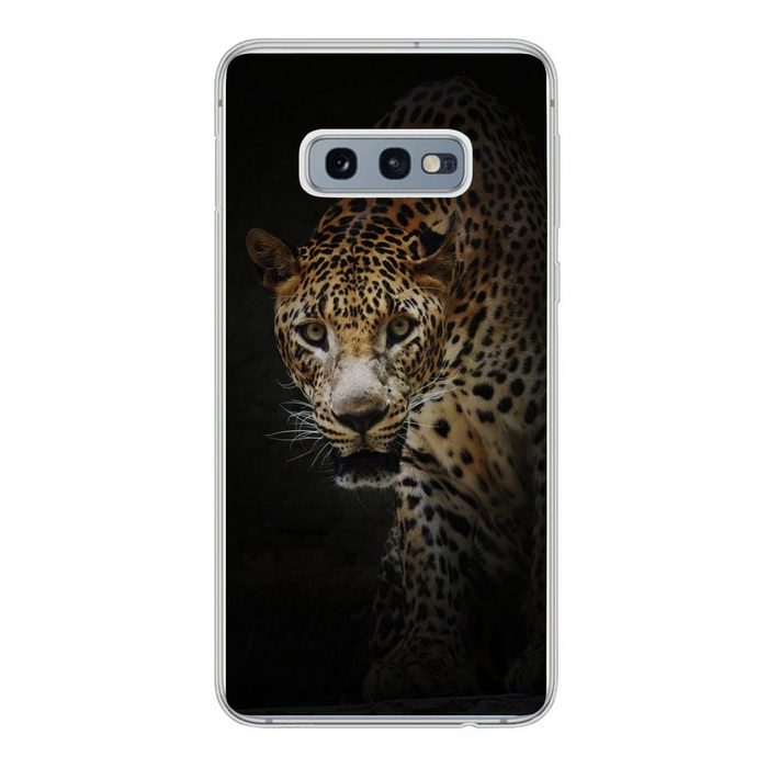 MuchoWow Handyhülle Leopard - Wilde Tiere - Licht Phone Case Handyhülle Samsung Galaxy S10e Silikon Schutzhülle