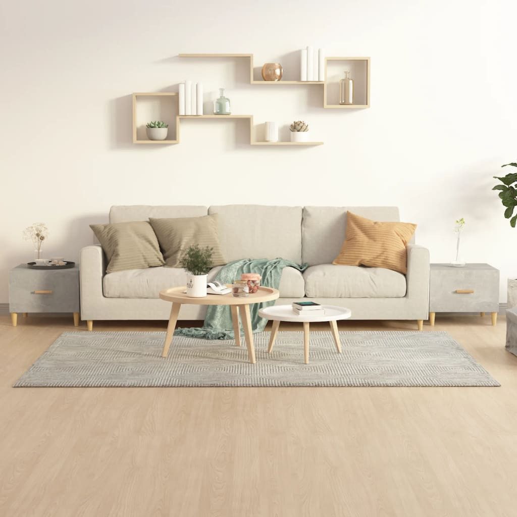 furnicato Couchtisch Журнальные столики 2 Stk. Betongrau 50x50x40 cm Holzwerkstoff (1-St)