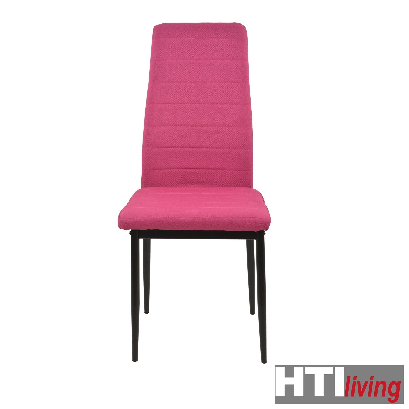 (Set, Webstoff 4er-Set Pink 4 Memphis HTI-Living Stuhl Esszimmerstuhl Esszimmerstuhl St),