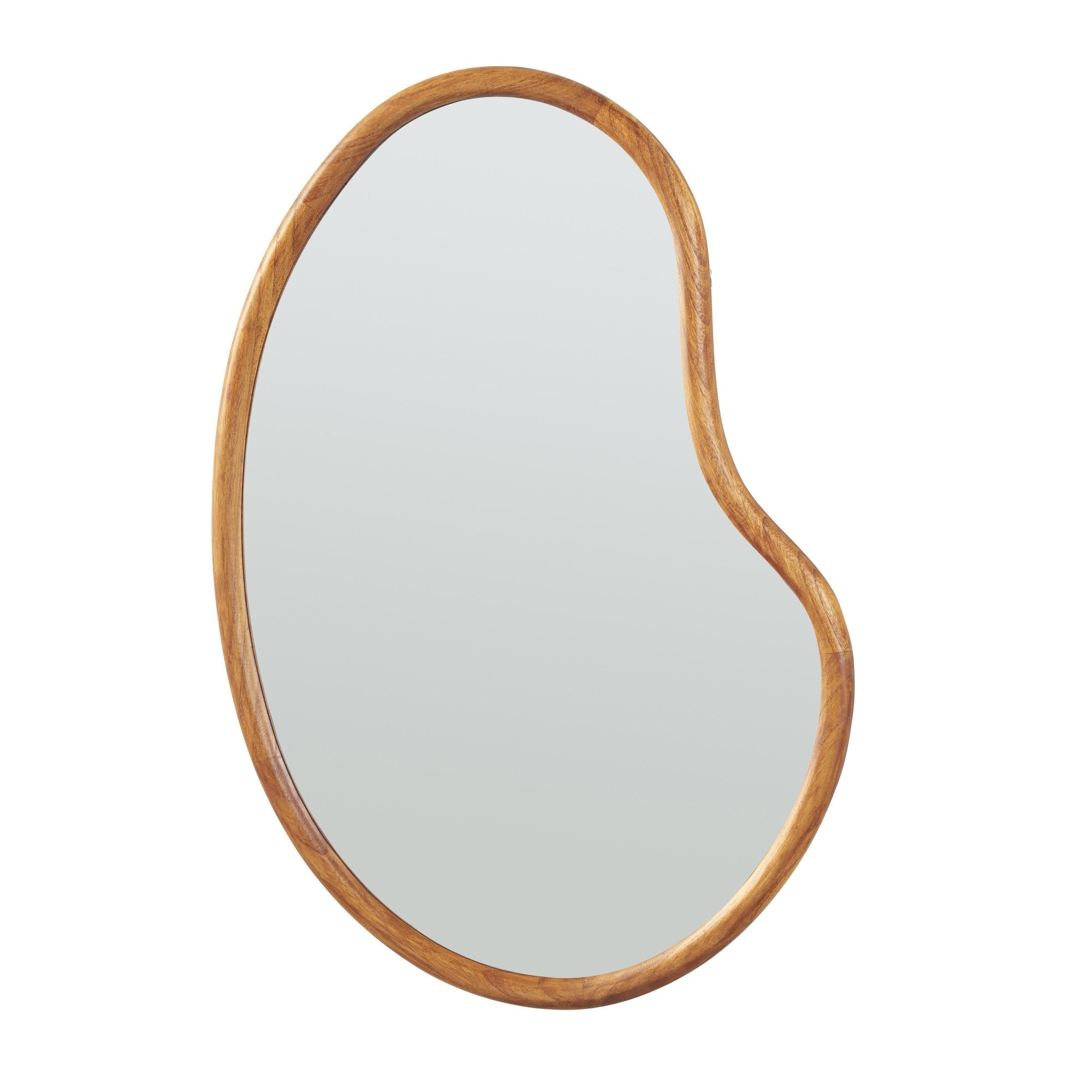 en.casa Wandspiegel, »Jokioinen« mit Rahmen Holz MDF 75 x 55 cm Eiche-Optik günstig online kaufen