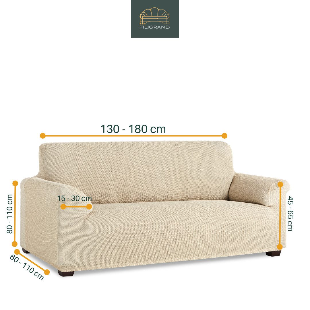 Belmarti Sofahusse Elastischer Sofabezug, hergestellt in Spanien, elastisches Material, hochwertiger und langlebiger Baumwollmix
