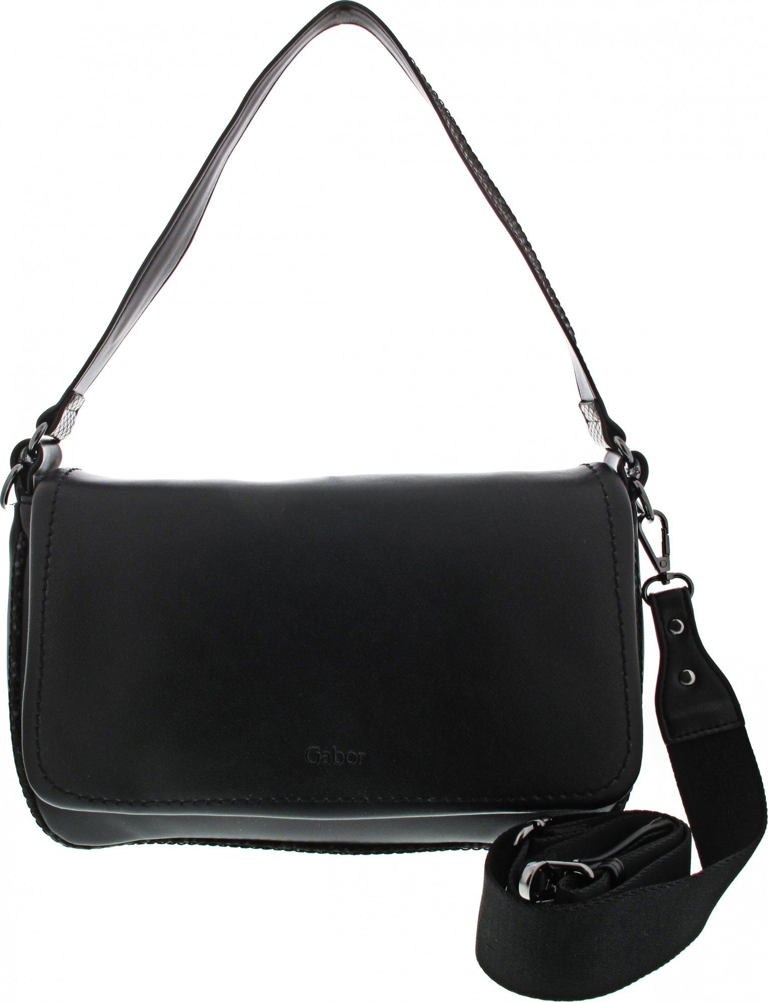 Handtasche Black Bag Gabor Sena Baguette
