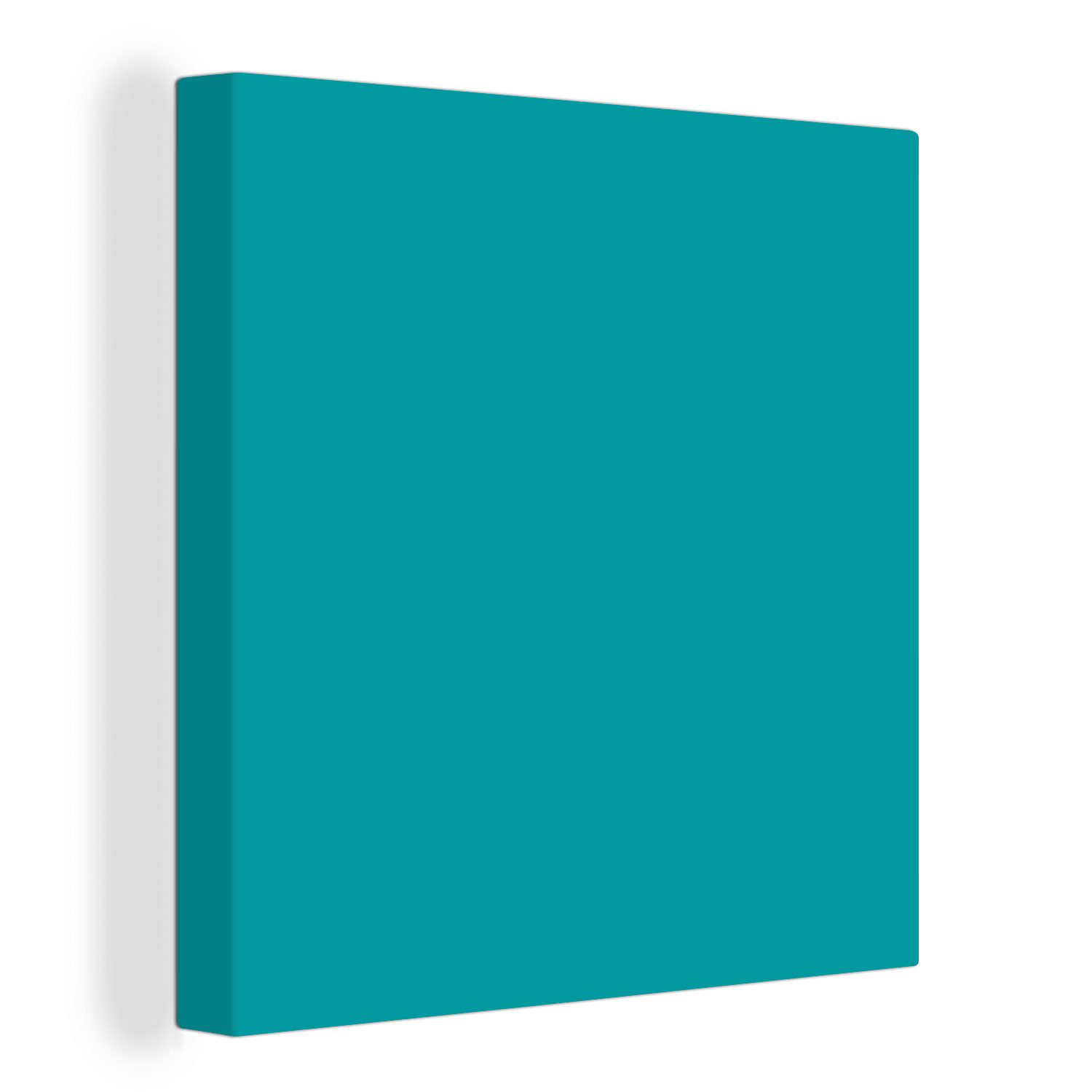 OneMillionCanvasses® Leinwandbild Blau - Aqua - Muster, (1 St), Leinwand Bilder für Wohnzimmer Schlafzimmer bunt