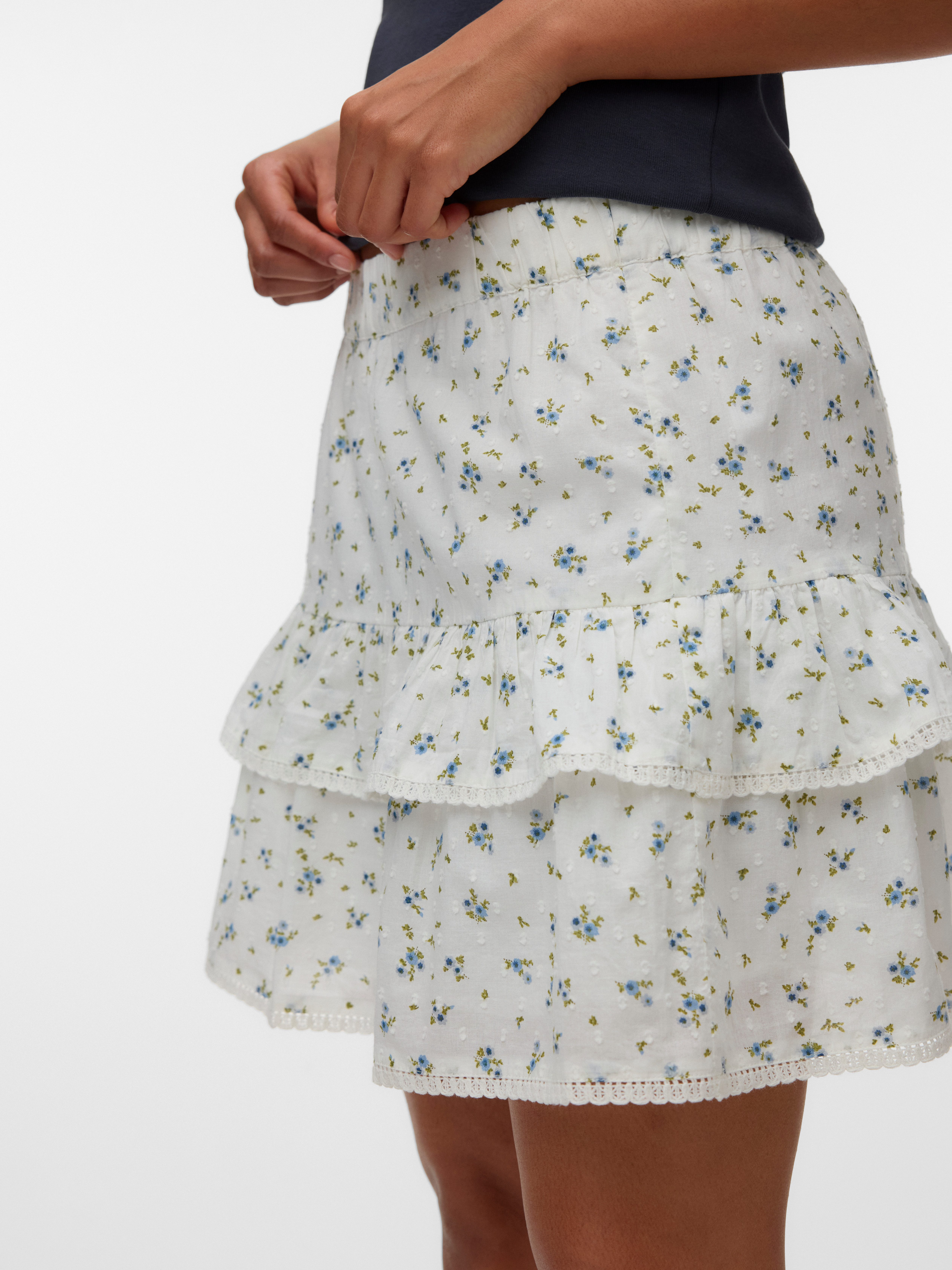 Vero Moda Minirock VMTRINE NW SHORT SKIRT WVN NOOS Baumwolle