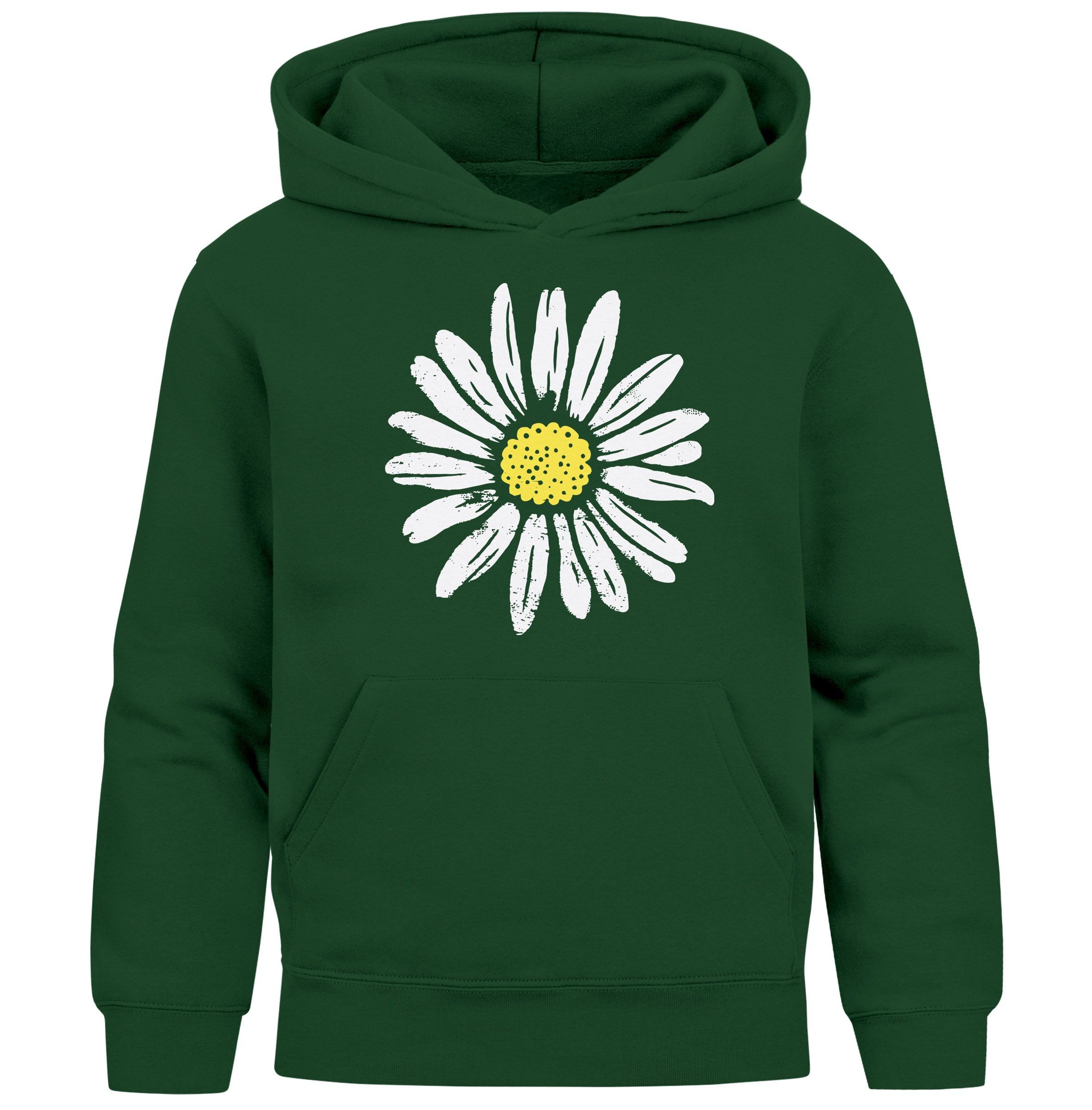 Hoodie Kinder Hoodie Mädchen Blumen Aufdruck Kapuzenpullover Sweatshirt