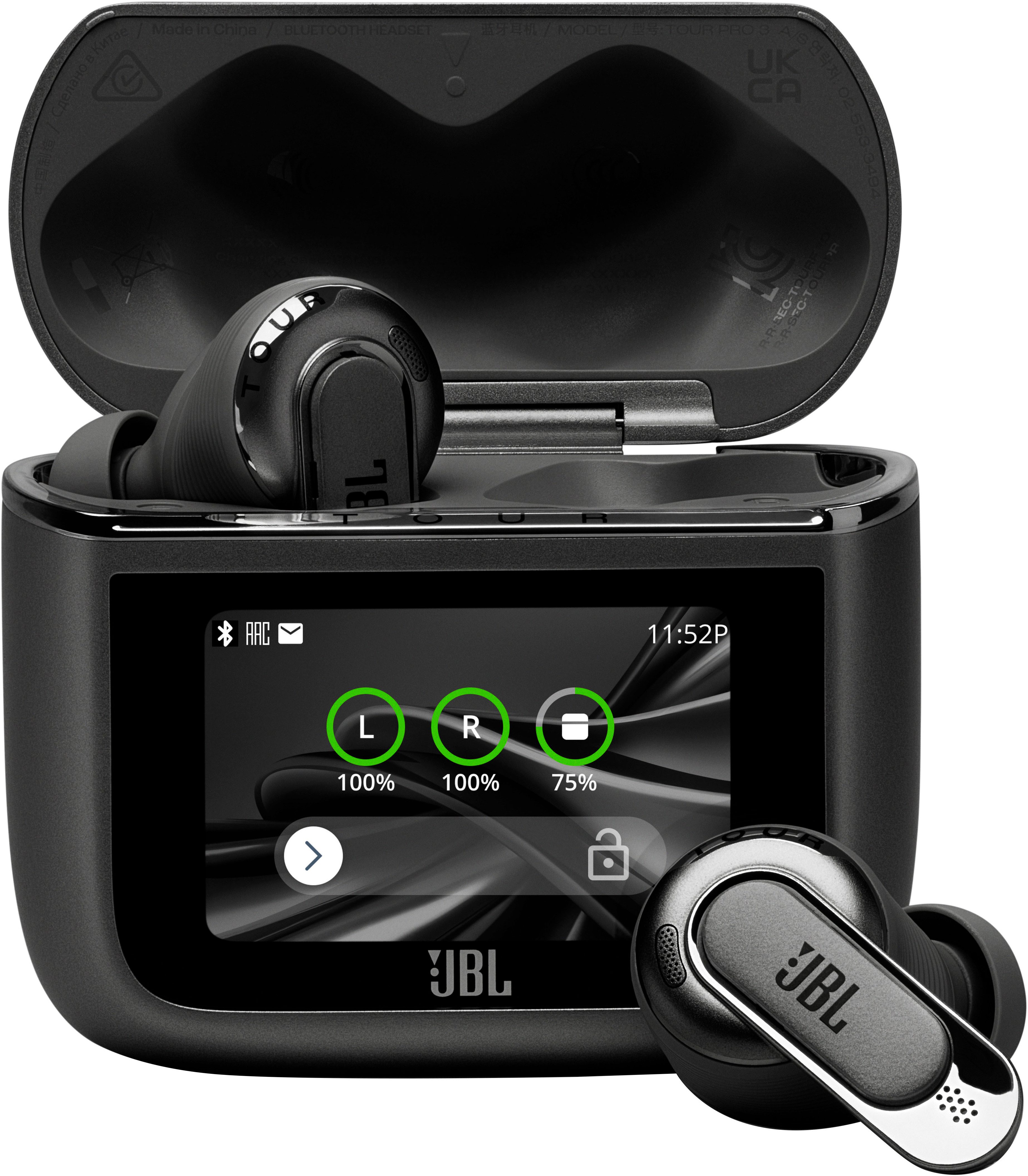 JBL TOUR PRO 3 TWS wireless In-Ear-Kopfhörer (Active Noise Cancelling (ANC), Freisprechfunktion, Stummschaltung, A2DP Bluetooth)