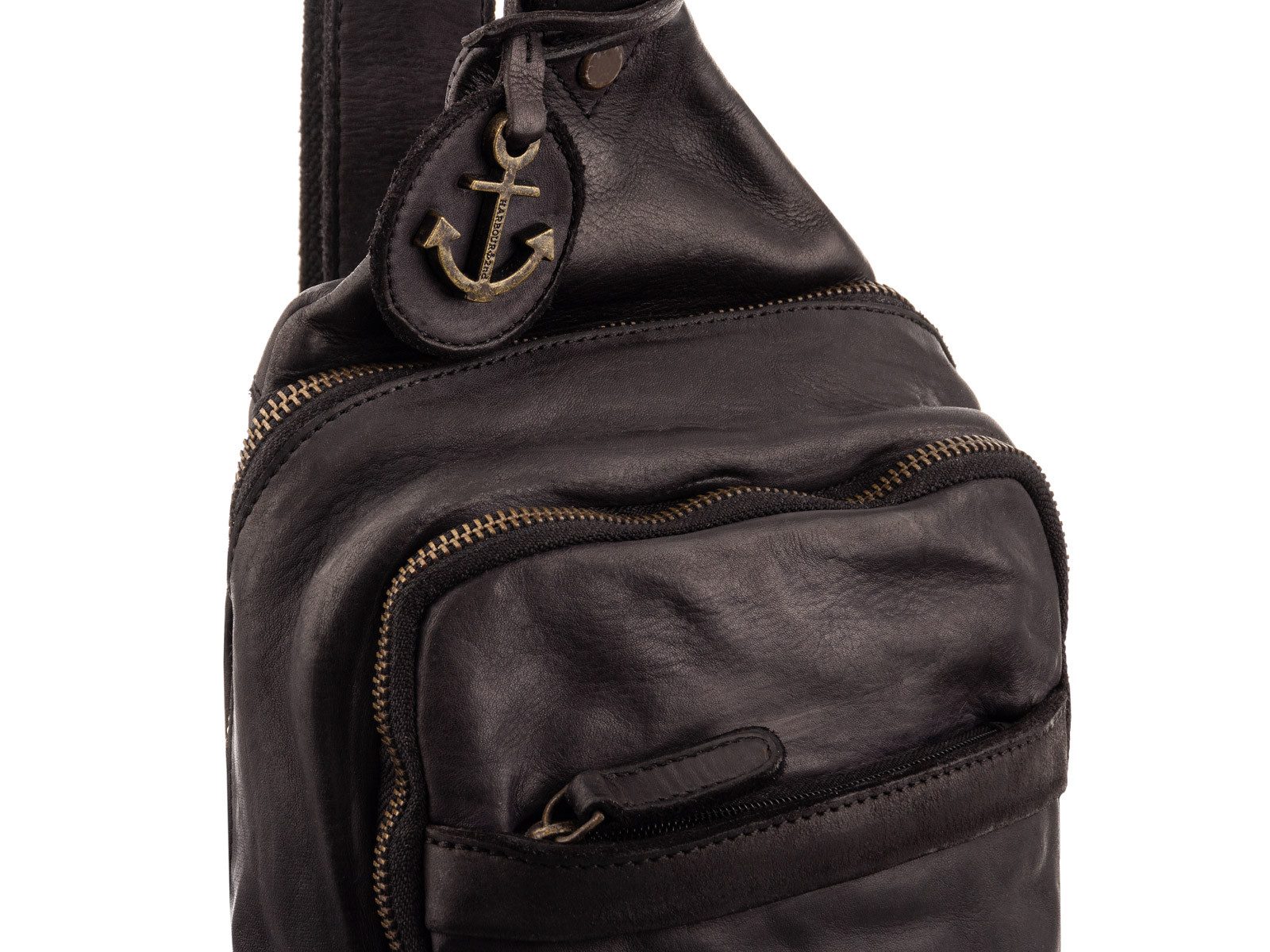 HARBOUR 2nd Umhängetasche UP13126 Sling Bag Style PHOENIX Umhängetasche (ein Stück, 1-tlg., ca. B/H/T 22/41/2 cm), Leder