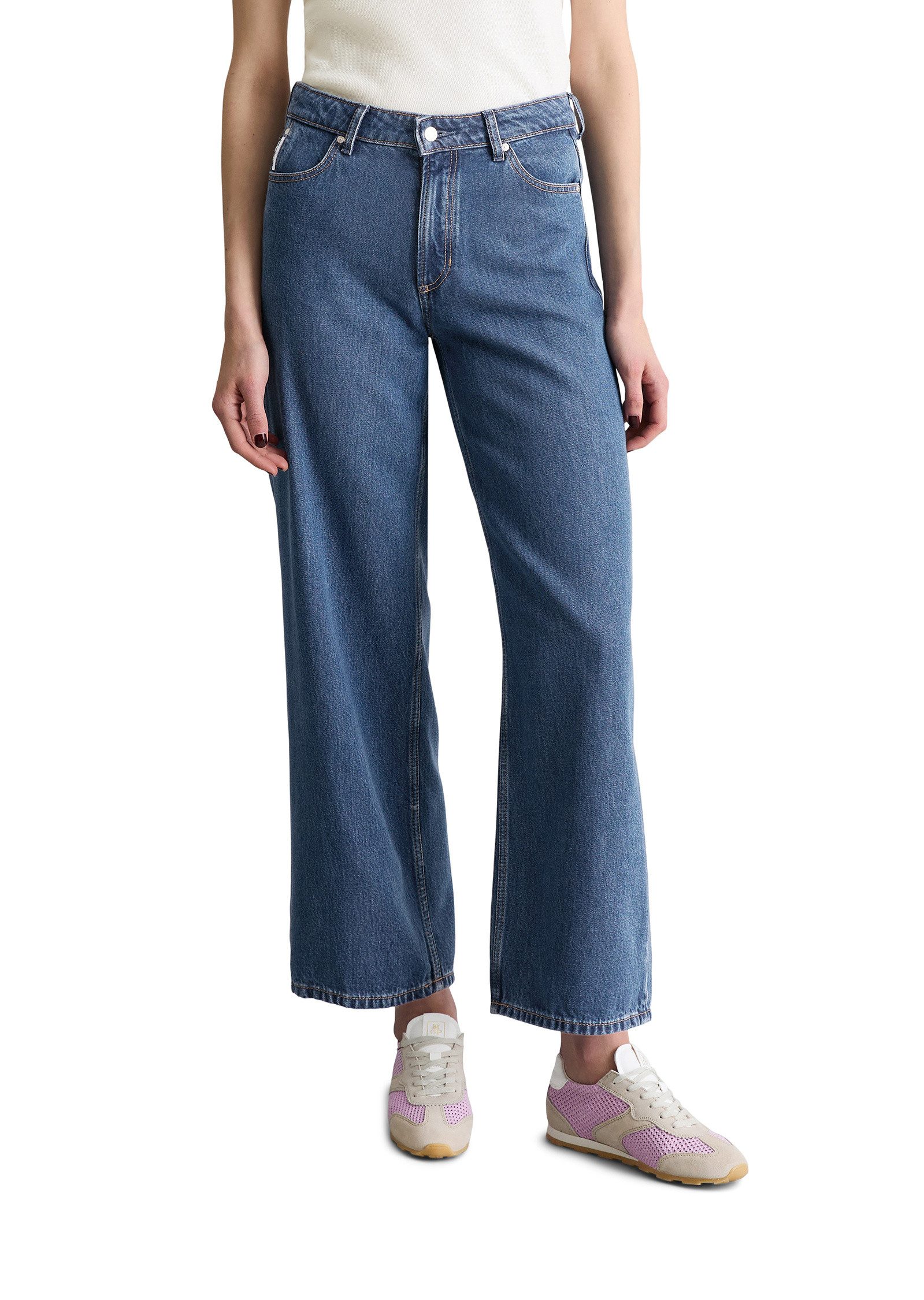 Weite Jeans aus Lyocell-Mix ohne Stretch
