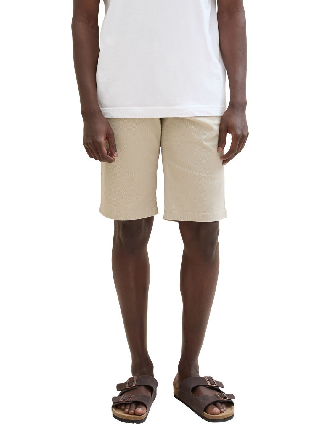 TOM TAILOR Chinoshorts SLIM PRINTED CHINO mit Stretch
