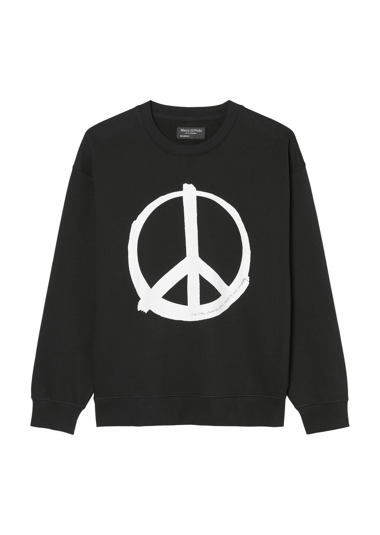 Peace-Print Sweatshirt mit Marc O'Polo