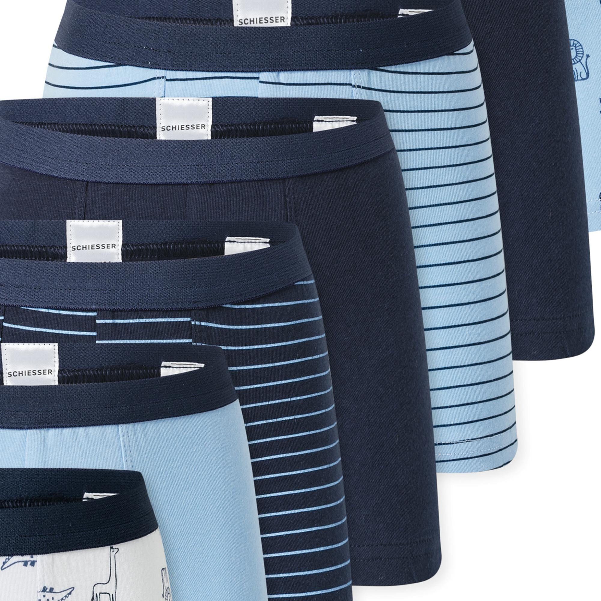 Schiesser Boxer Jungen Boxershort 7er Pack Baumwollmischung (Packung, 7er Pack)