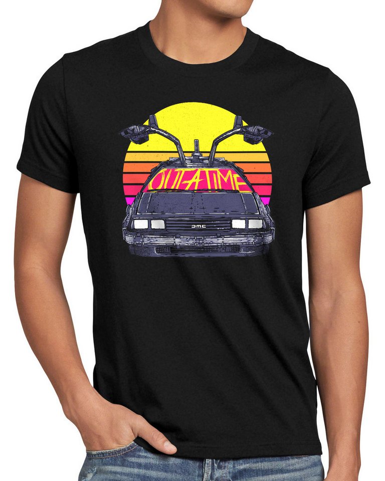 style3 T-Shirt zurück in die zukunft delorean dmc zeitmaschine fluxkompensator marty