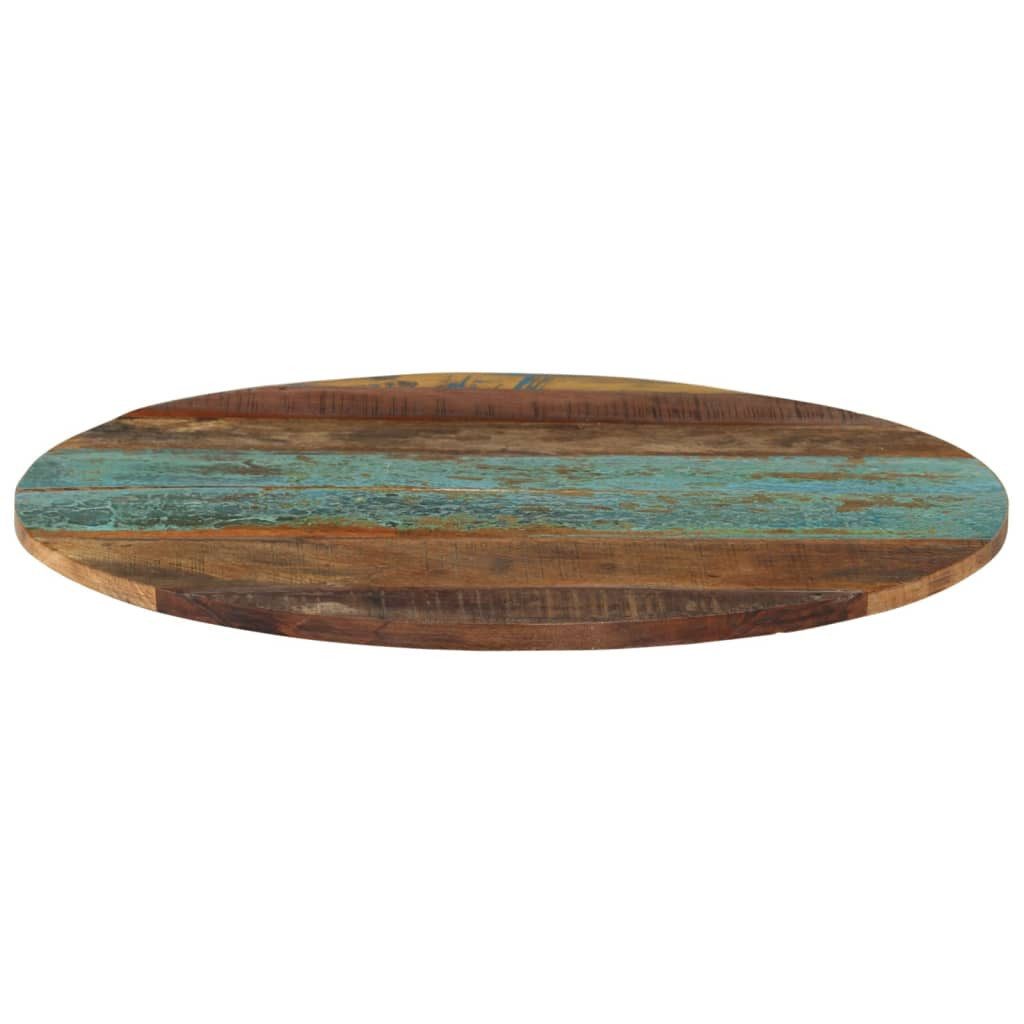 vidaXL Tischplatte, Rund 60 cm 15-16 mm Altholz Massiv