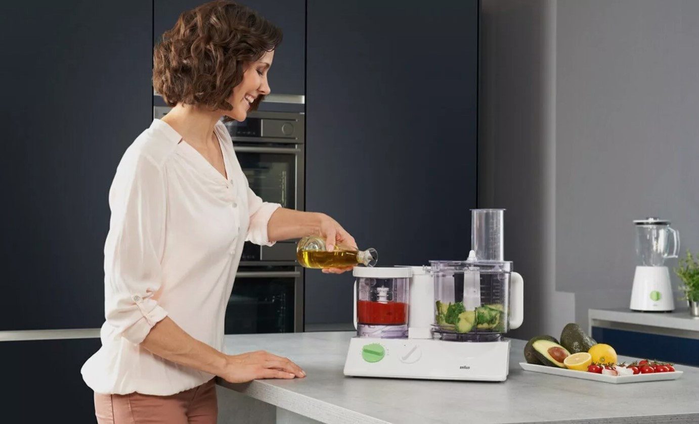 Braun Küchenmaschine, 600,00 W, Side-By-Side Schüsselsystem