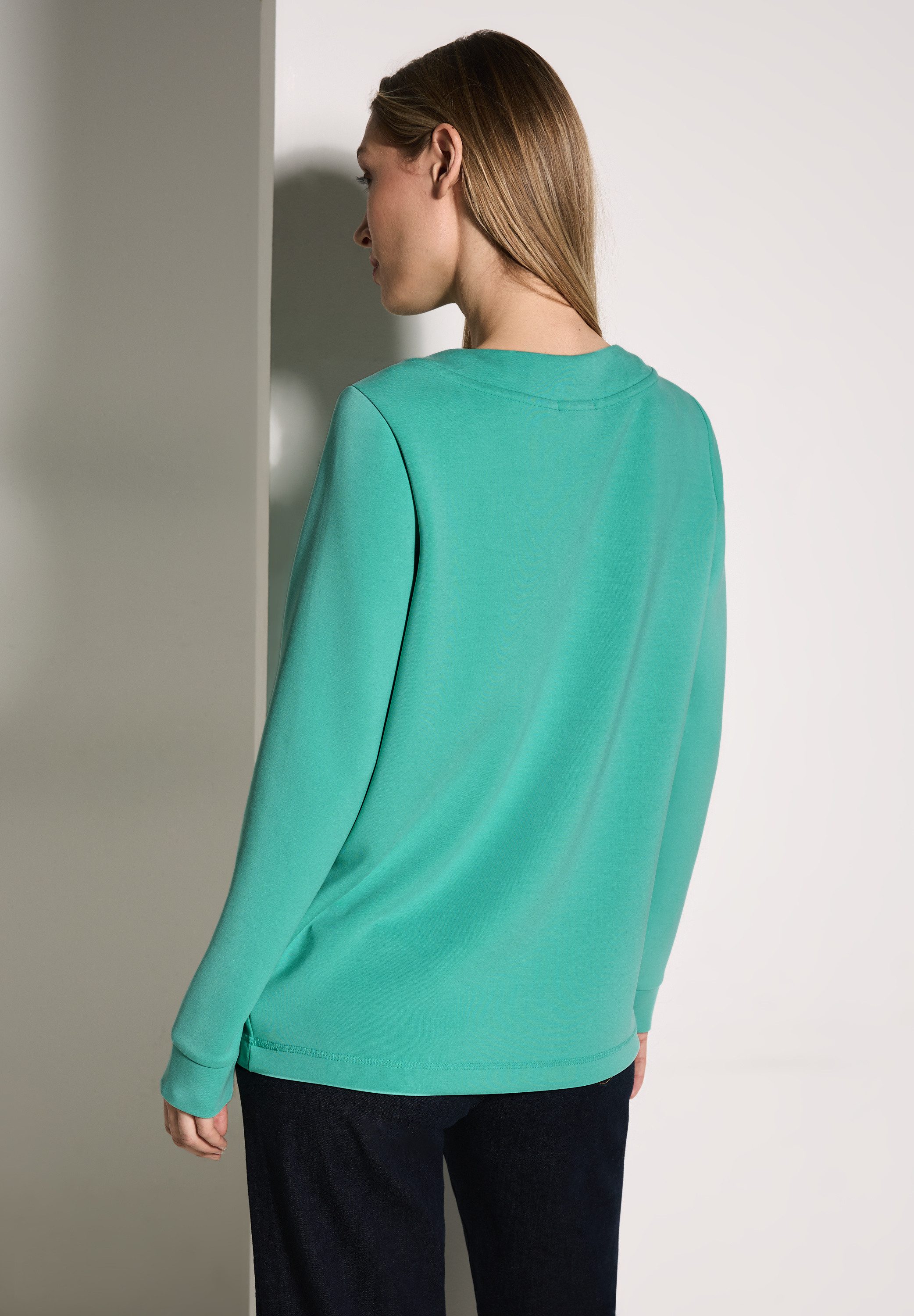 CECIL Sweatshirt mit Tunnelzug am Kragen günstig online kaufen