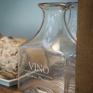 Rivièra Maison Karaffe Vino Aqua Decanter, Glaskaraffe